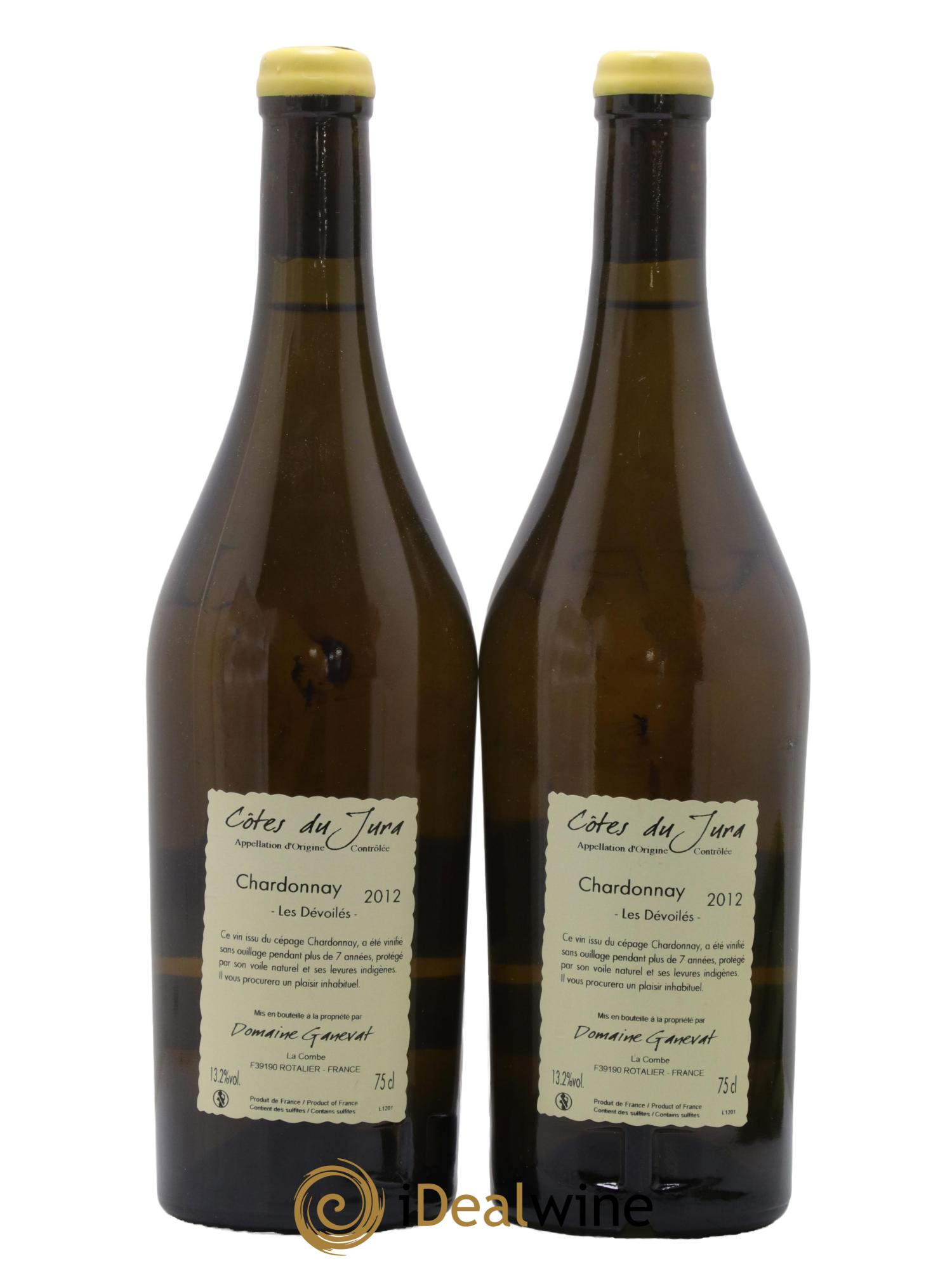 Côtes du Jura Les Dévoilés Jean-François Ganevat (Domaine) 2012 - Lot de 2 bouteilles - 1