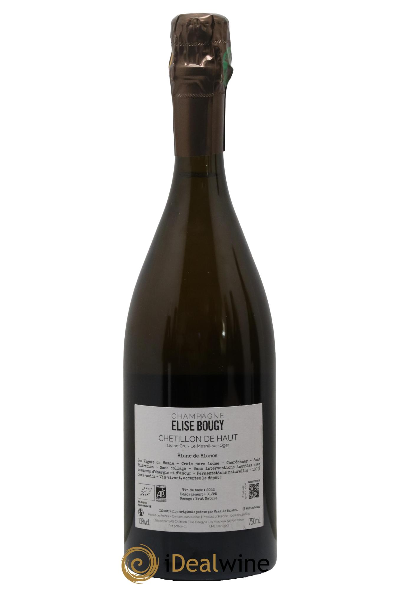 Chétillon de Haut Le Mesnil sur Oger Elise Bougy - Lot de 1 bouteille - 1
