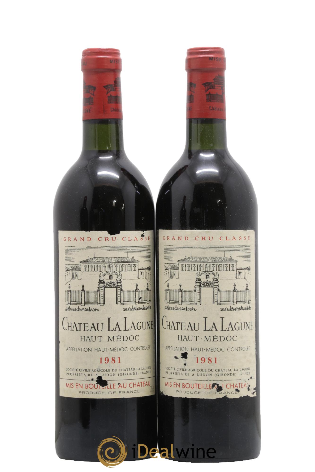 Château la Lagune 3ème Grand Cru Classé 1981 - Lot de 2 bouteilles - 0