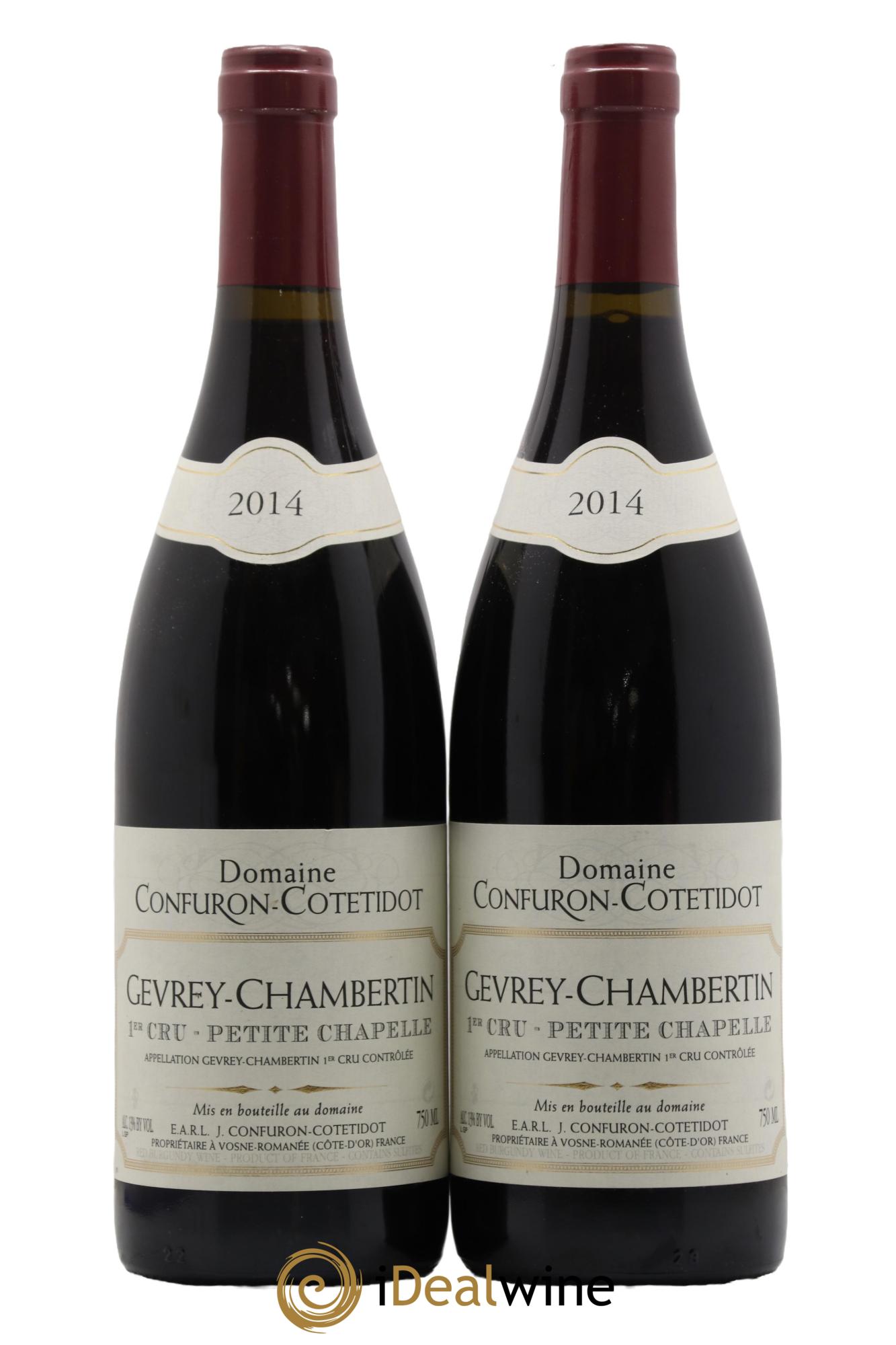 Gevrey-Chambertin 1er Cru Petite Chapelle Confuron-Cotetidot 2014 - Lotto di 2 bottiglie - 0