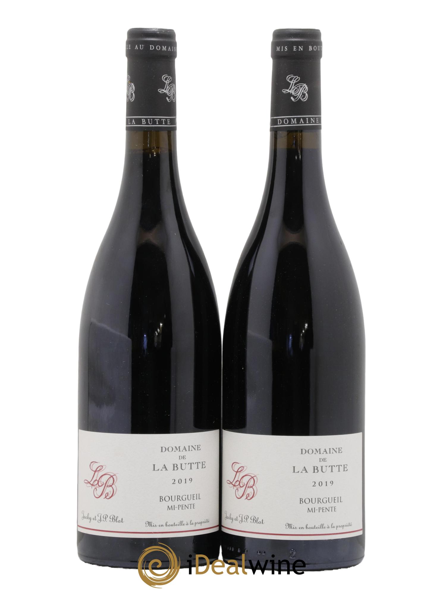 Bourgueil Mi-Pente Domaine de La Butte - Jacky Blot 2019 - Lot de 2 bouteilles - 0