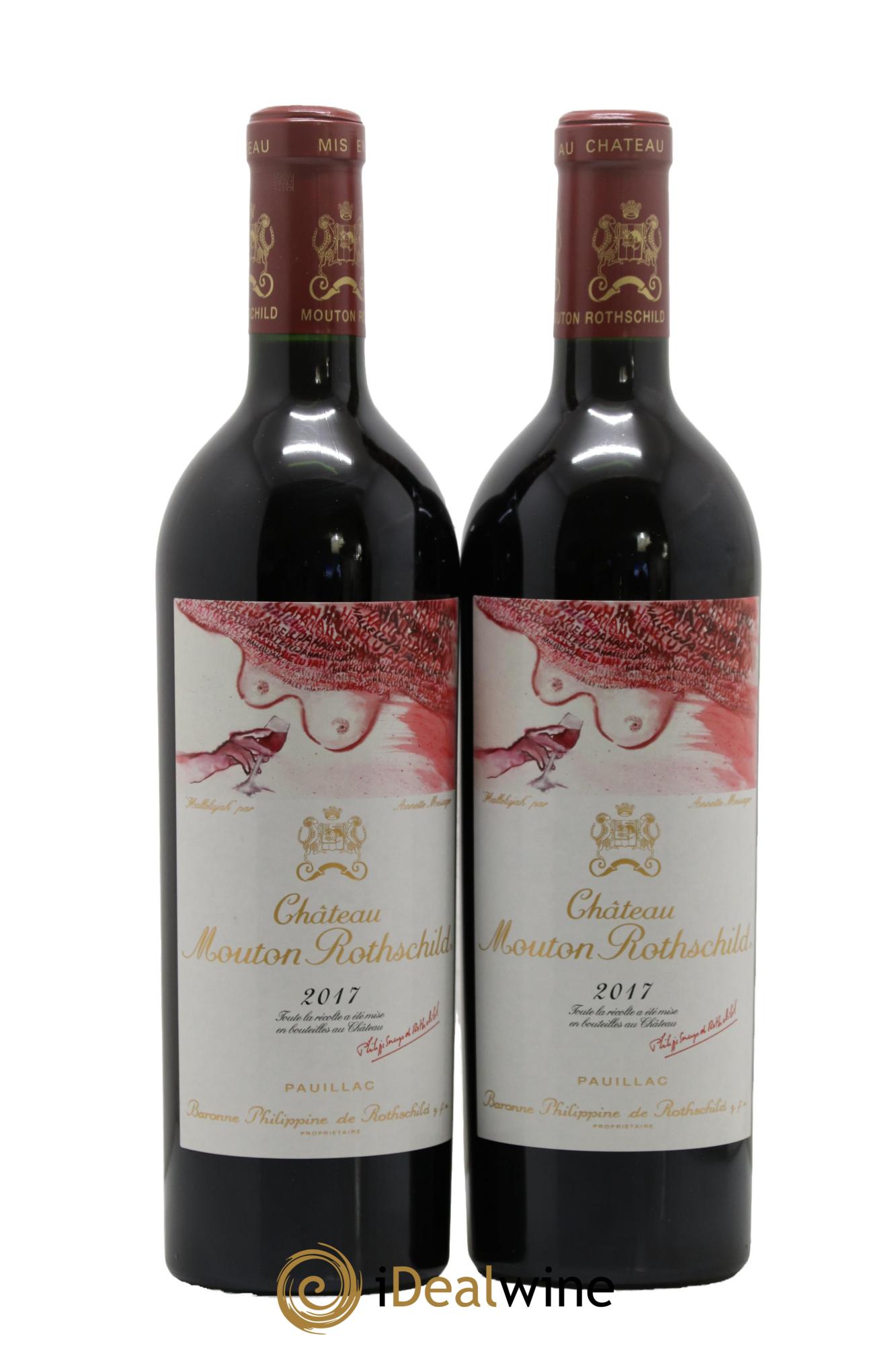 Château Mouton Rothschild 1er Grand Cru Classé 2017 - Lot de 2 bouteilles - 0