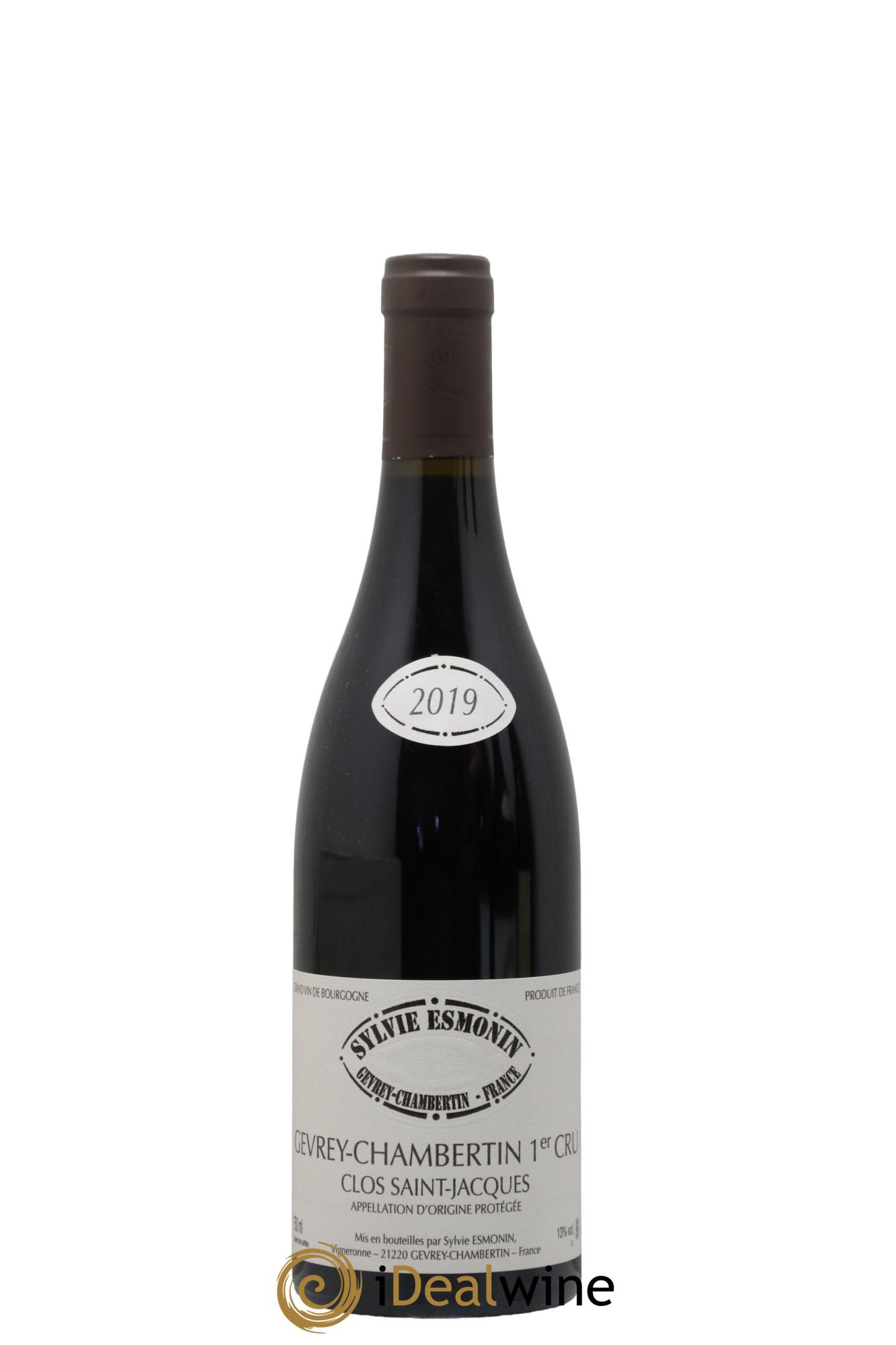 Gevrey-Chambertin 1er Cru Clos Saint Jacques Sylvie Esmonin 2019 - Lot de 1 bouteille - 0