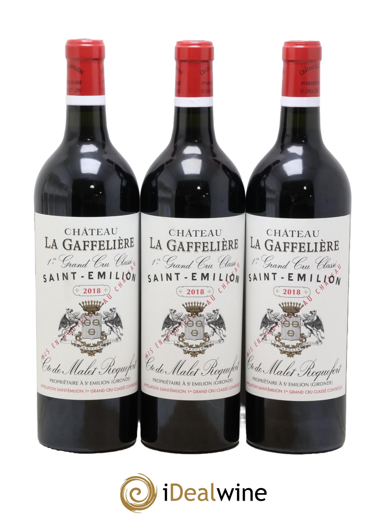 Château la Gaffelière 1er Grand Cru Classé B 2018 - Lot de 3 bouteilles - 0