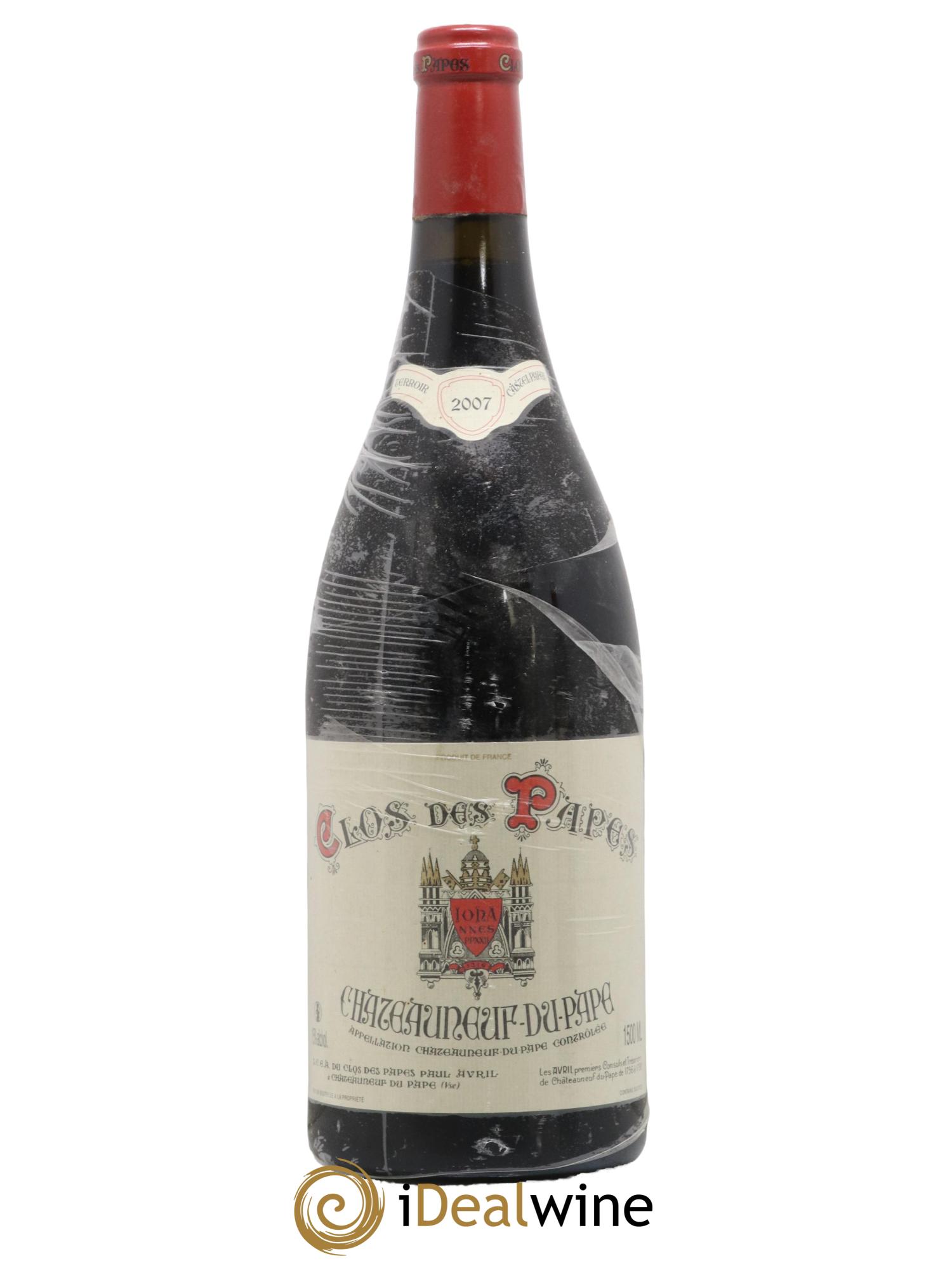 Châteauneuf-du-Pape Clos des Papes - Paul Avril 2007 - Lot de 1 magnum - 0