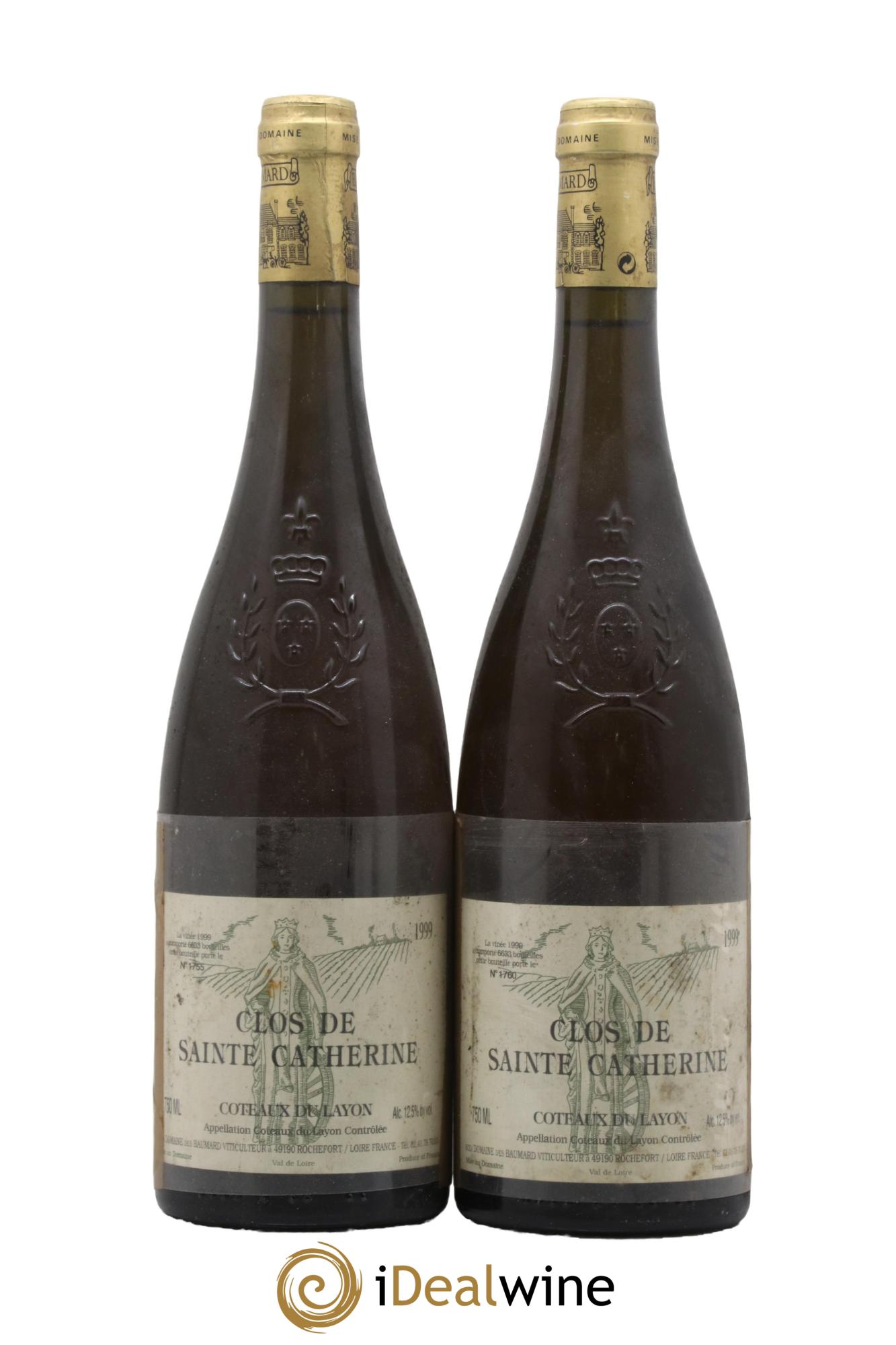 Coteaux du Layon Clos de Sainte Catherine Baumard (Domaine des) 1999 - Lot of 2 bottles - 0