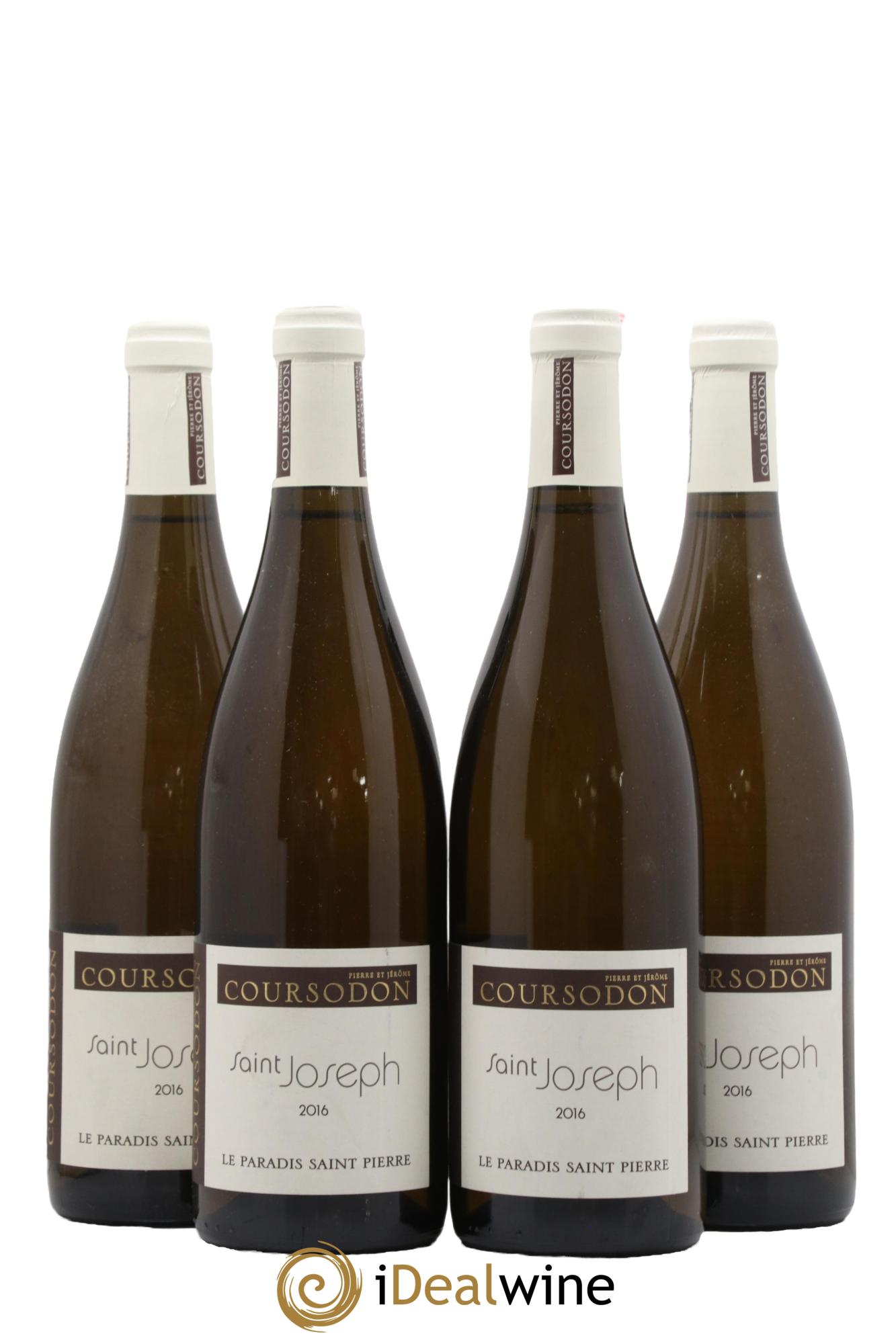 Saint-Joseph Le Paradis Saint-Pierre Pierre et Jérôme Coursodon 2016 - Lot de 4 bouteilles - 0