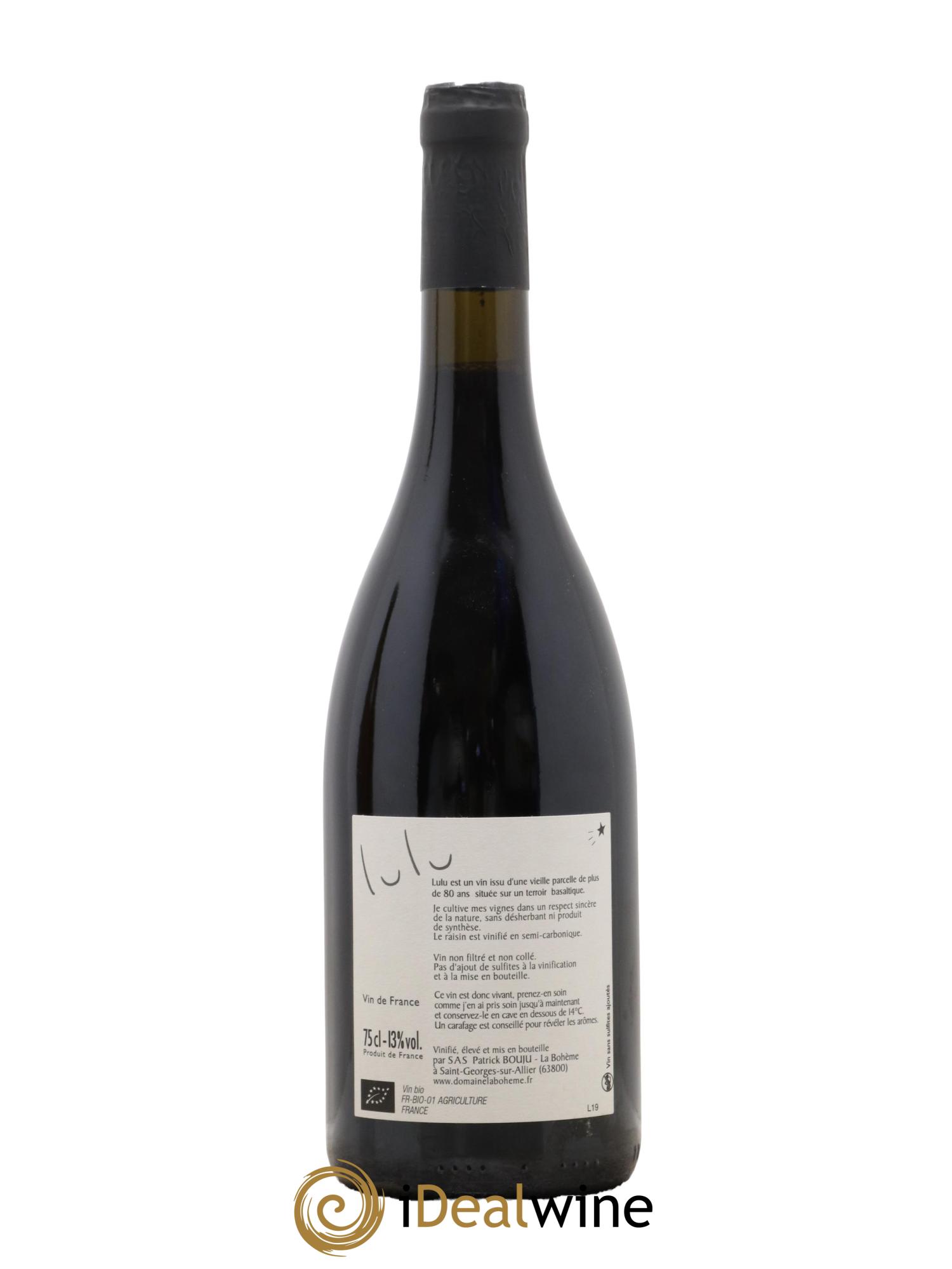Vin de France Lulu Patrick Bouju - La Bohème 2019 - Posten von 1 Flasche - 1