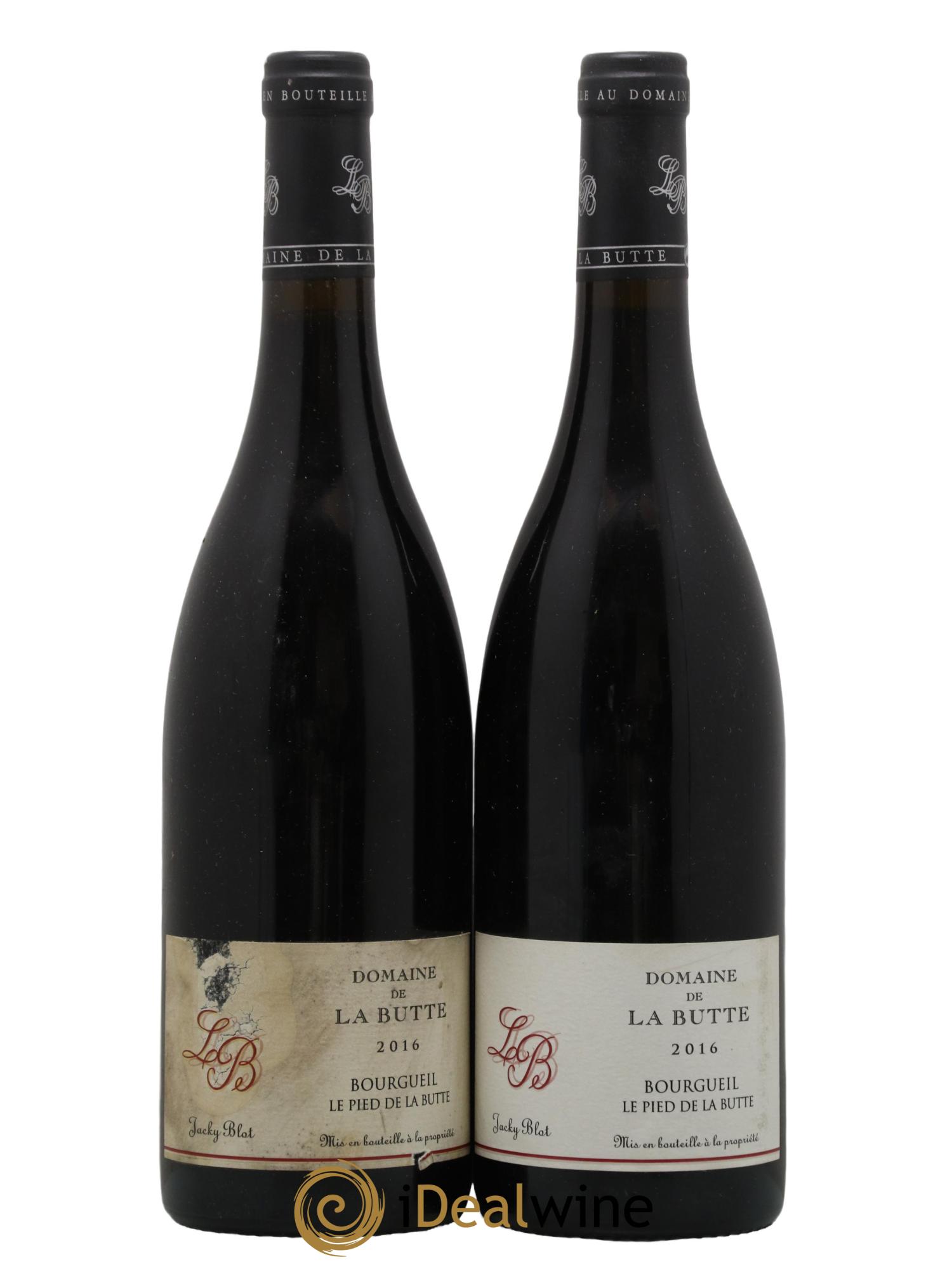 Bourgueil Le Pied de la Butte Domaine de La Butte - Jacky Blot 2016 - Lot de 2 bouteilles - 0