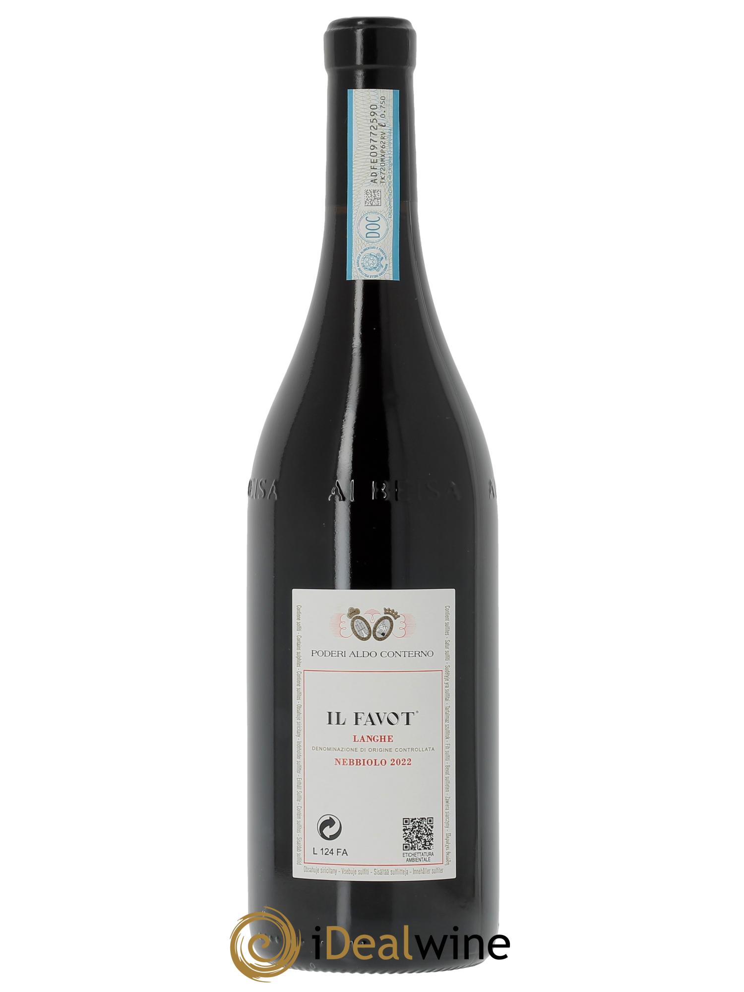 Langhe DOC Il Favot Aldo Conterno  2022 - Lot of 1 bottle - 1