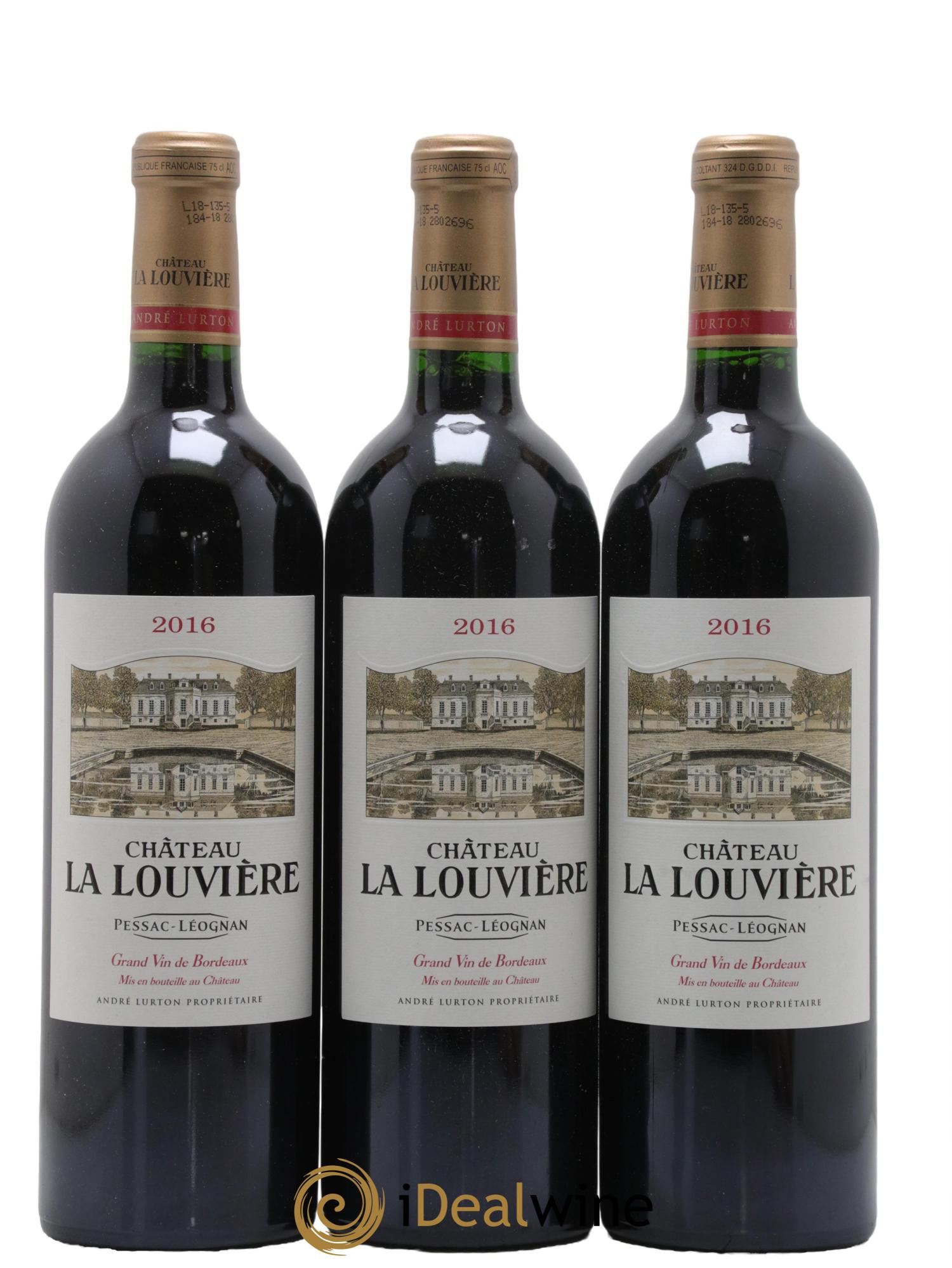 Château la Louvière 2016 - Lot de 6 bouteilles - 1