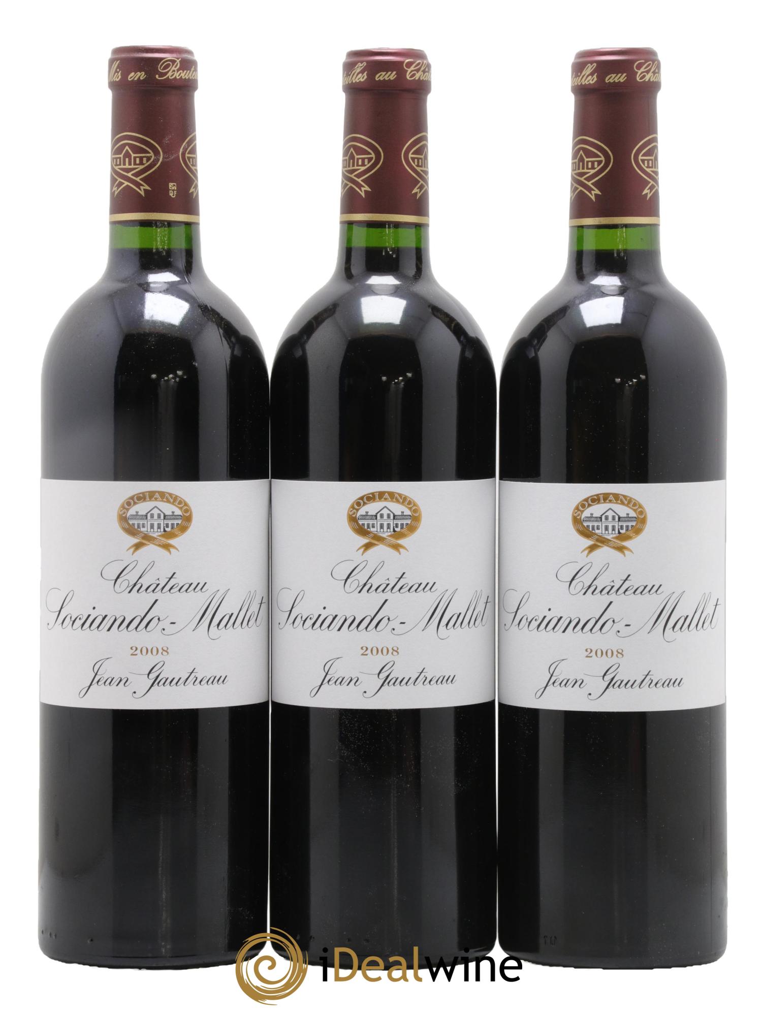 Château Sociando Mallet 2008 - Lotto di 6 bottiglie - 2