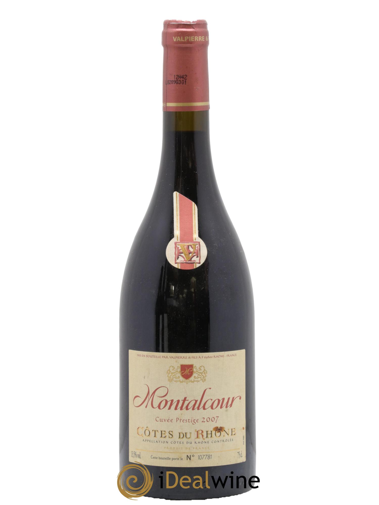 Côtes-du-Rhône Cuvée Prestige Montalcour 2007 - Lot de 1 bouteille - 0