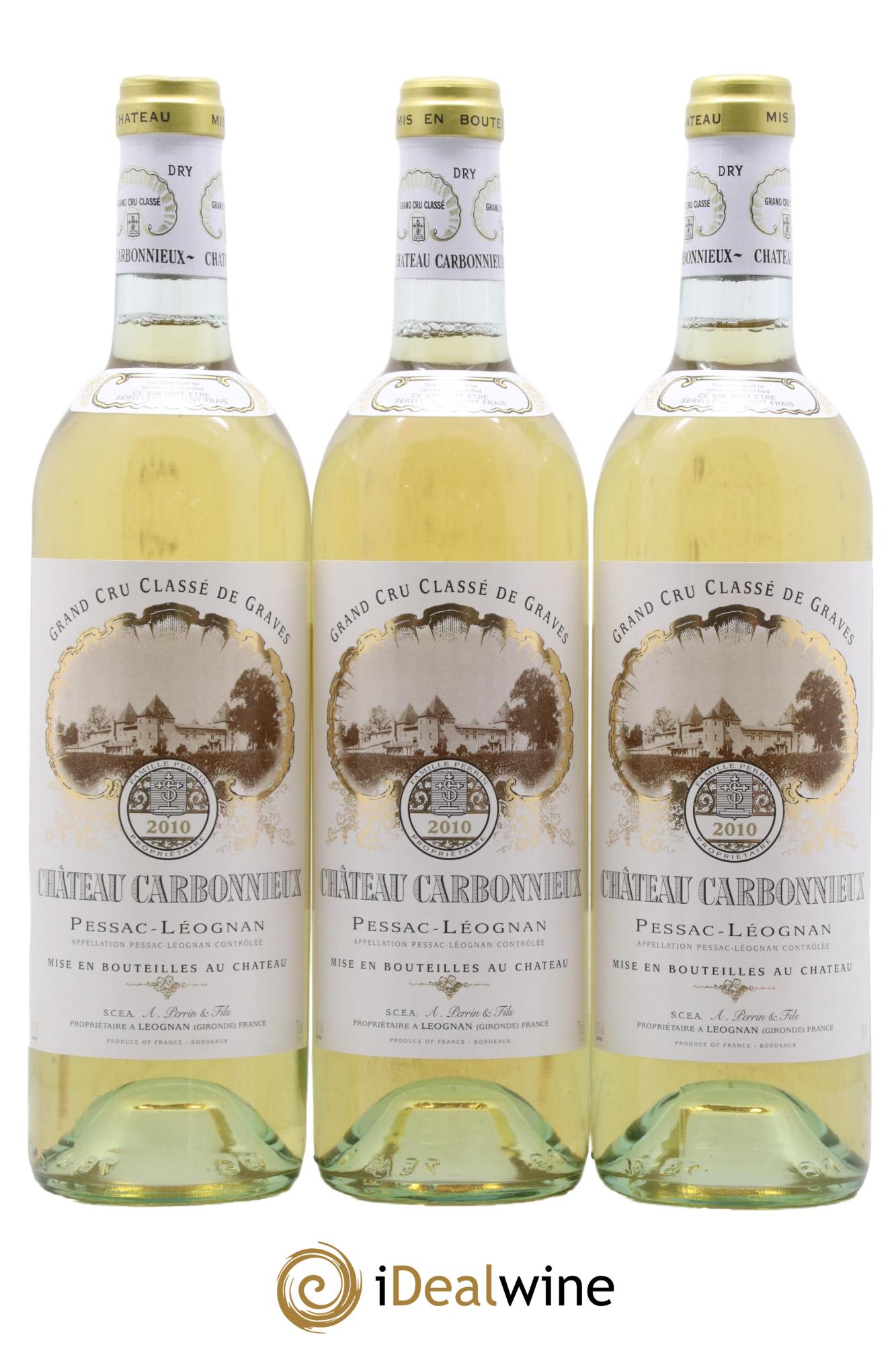 Château Carbonnieux Cru Classé de Graves 2010 - Lot de 6 bouteilles - 1