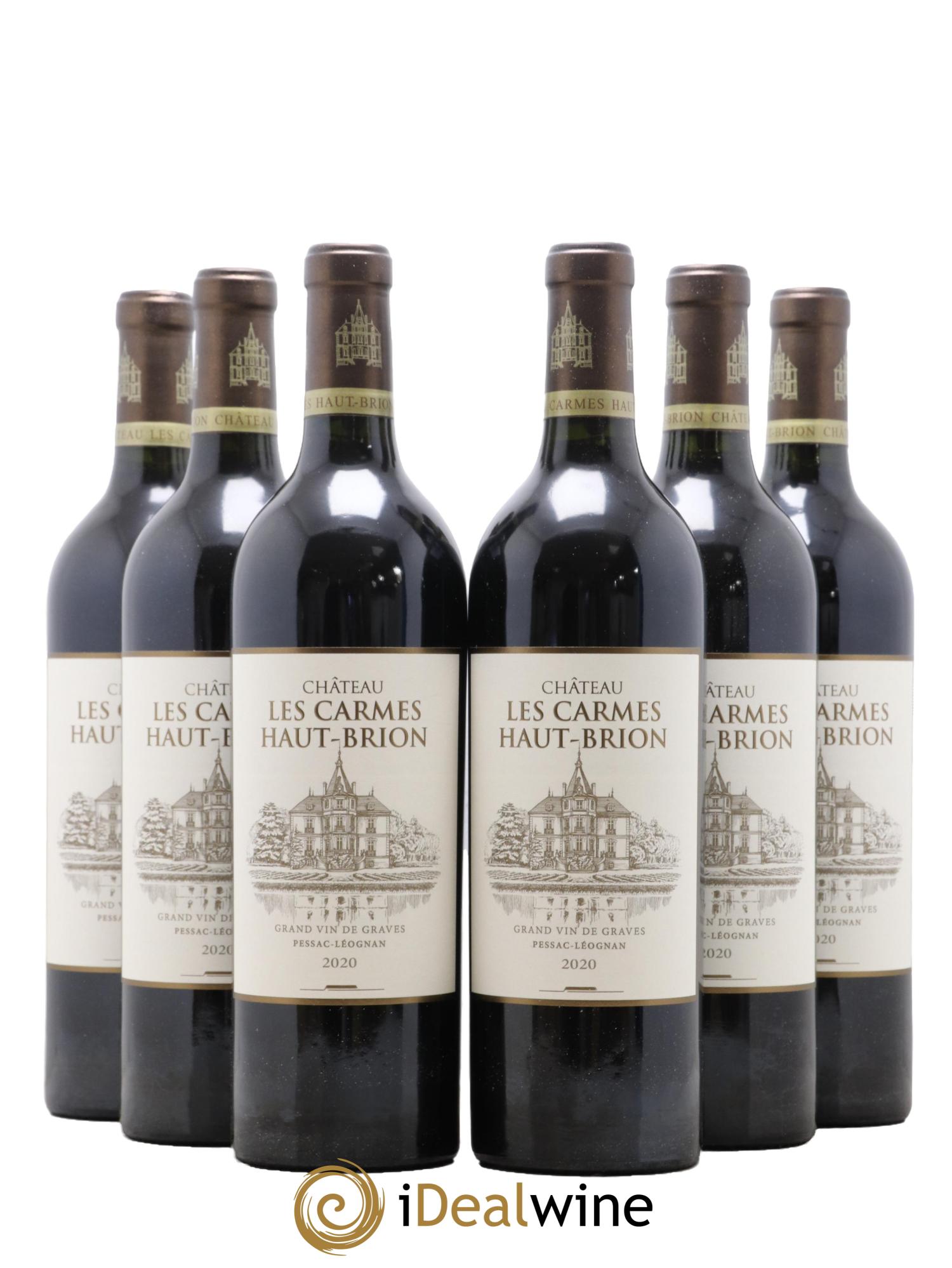 Château Les Carmes Haut-Brion 2020 - Lot de 6 bouteilles - 0