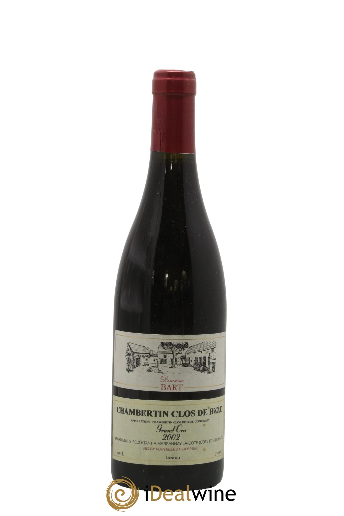 Chambertin Clos de Bèze Grand Cru Bart (Domaine) 2002 - Lot of 1 bottle - 0