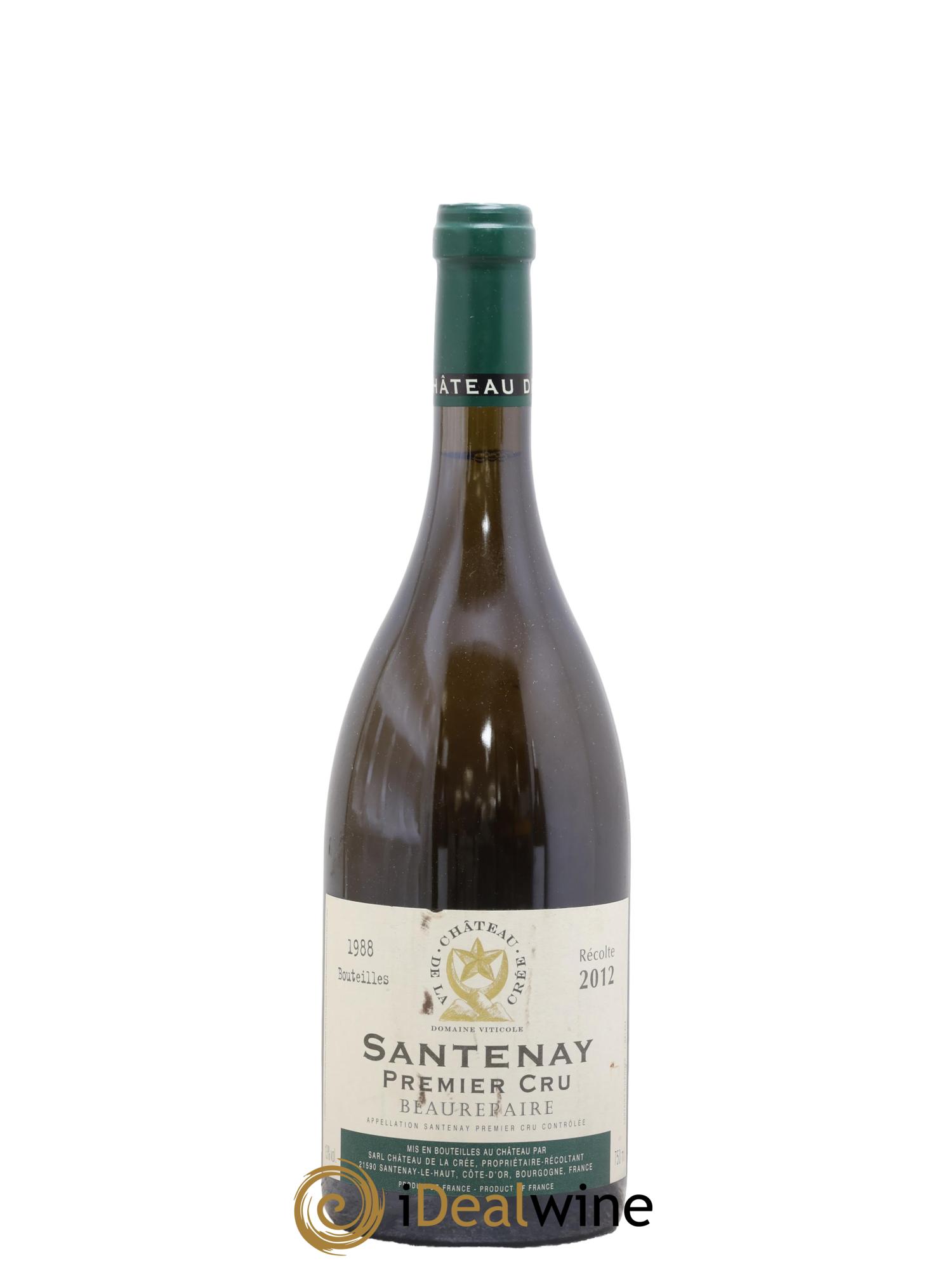 Santenay 1er Cru Beaurepaire Château de la Crée 2012 - Lot de 1 bouteille - 0