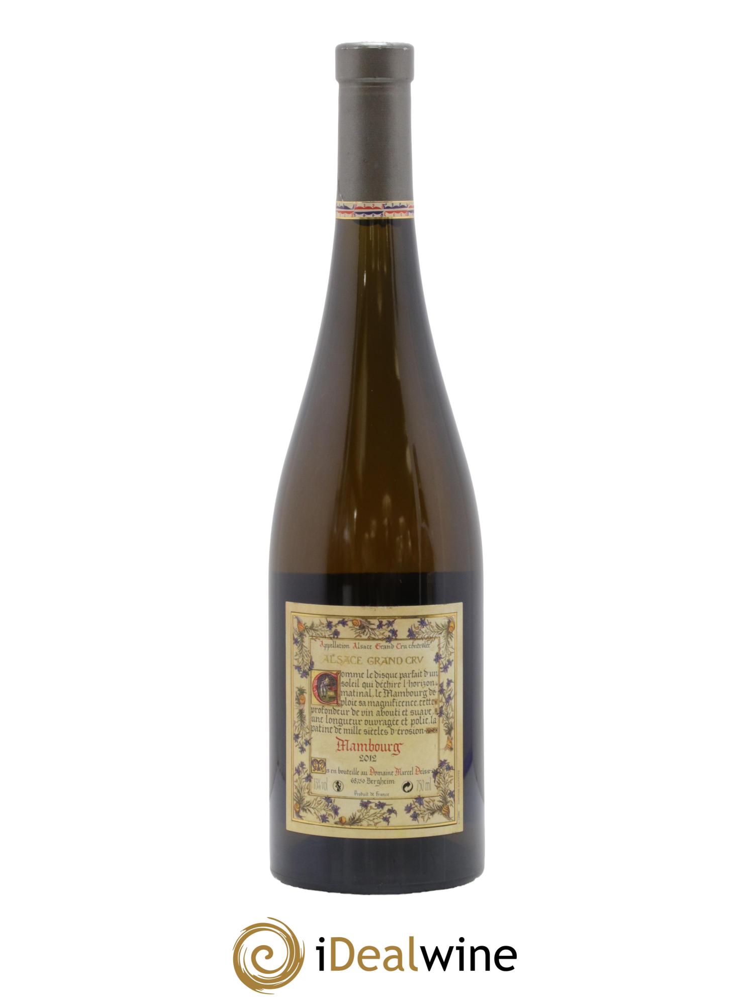 Alsace Grand Cru Mambourg Marcel Deiss (Domaine) 2012 - Lot de 1 bouteille - 1