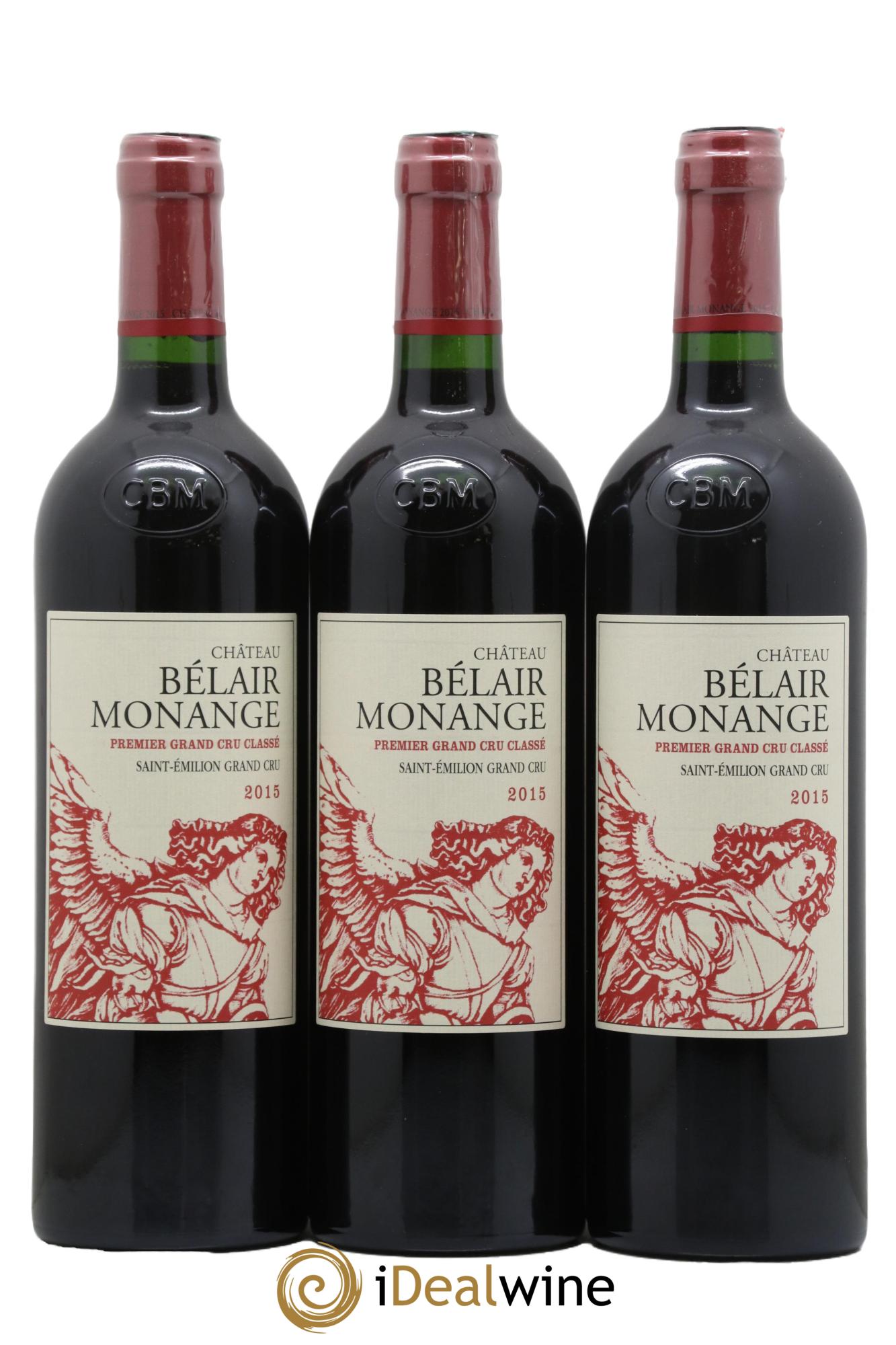 Château Belair (Belair-Monange) 1er Grand Cru Classé B 2015 - Lotto di 6 bottiglie - 2