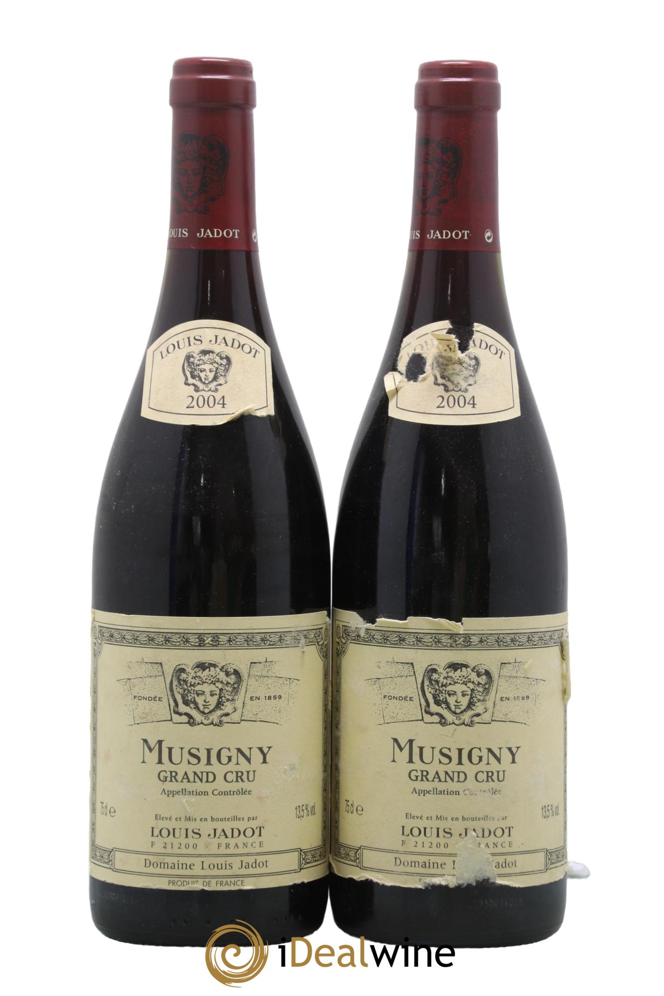 Musigny Grand Cru Louis Jadot (Domaine) 2004 - Lot of 2 bottles - 0