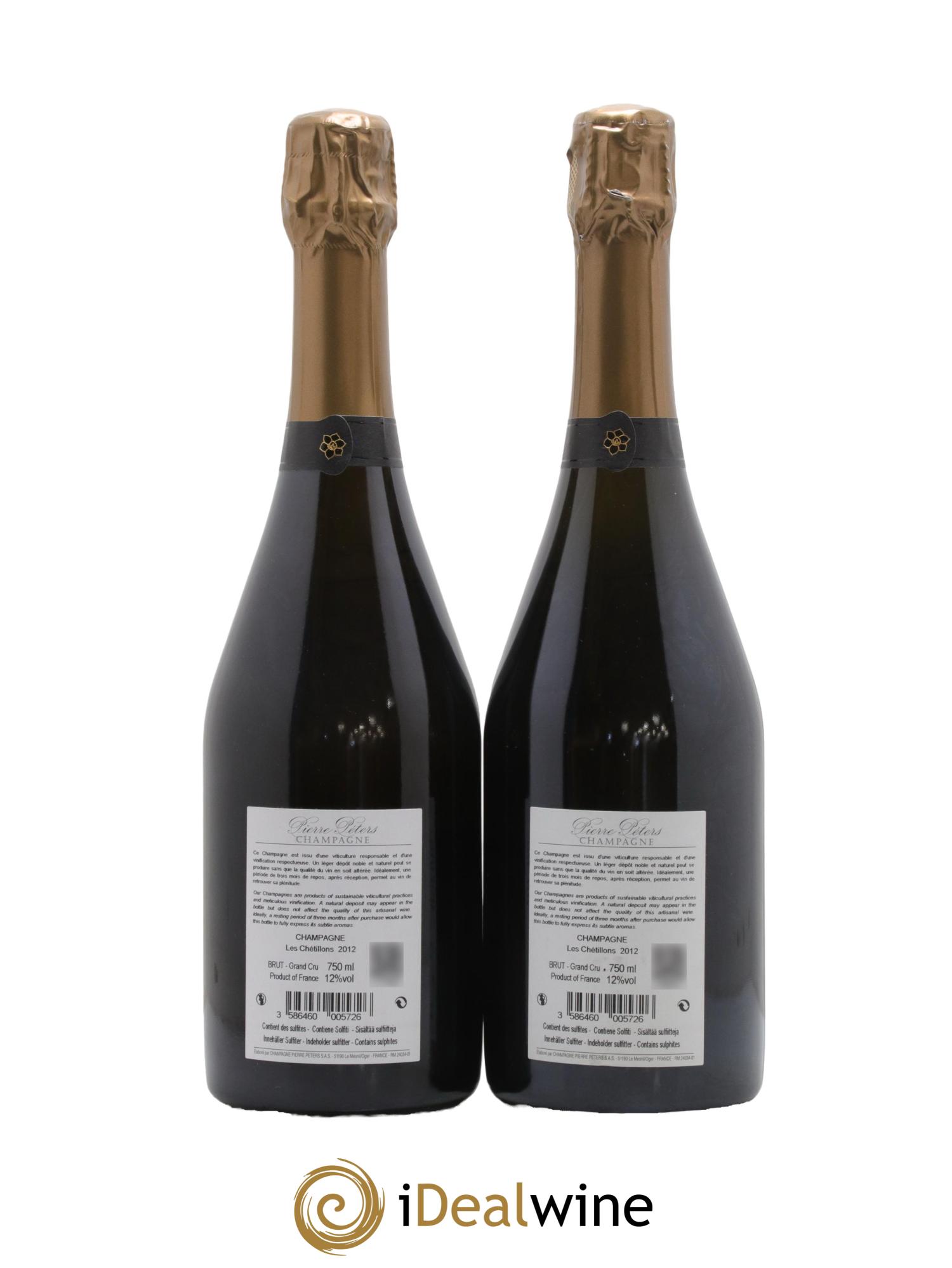Cuvée Spéciale les Chétillons Blanc de Blancs Brut Pierre Péters 2012 - Lot of 2 bottles - 1