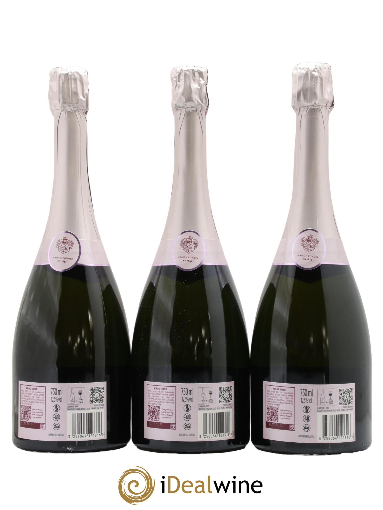 Rosé 28ème Edition Brut Krug - Lotto di 3 bottiglie - 1