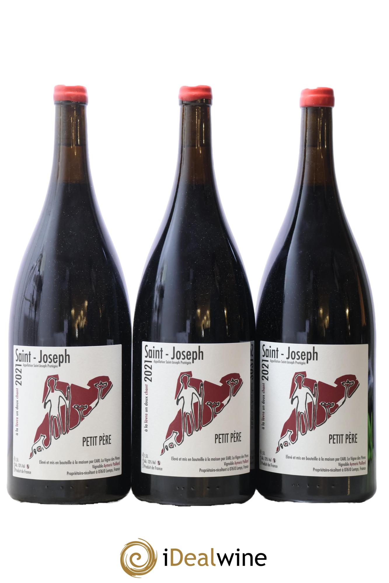 Saint-Joseph Petit Père La Vigne des Pères 2021 - Lot de 3 magnums - 0