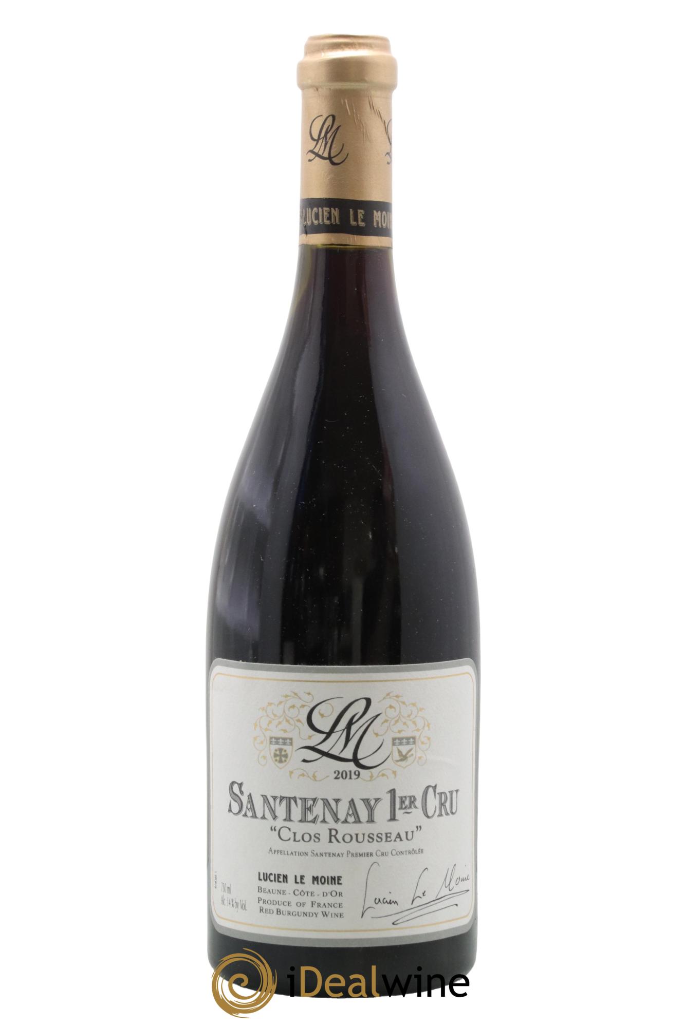 Santenay 1er Cru Clos Rousseau Lucien Le Moine 2019 - Lot de 1 bouteille - 0