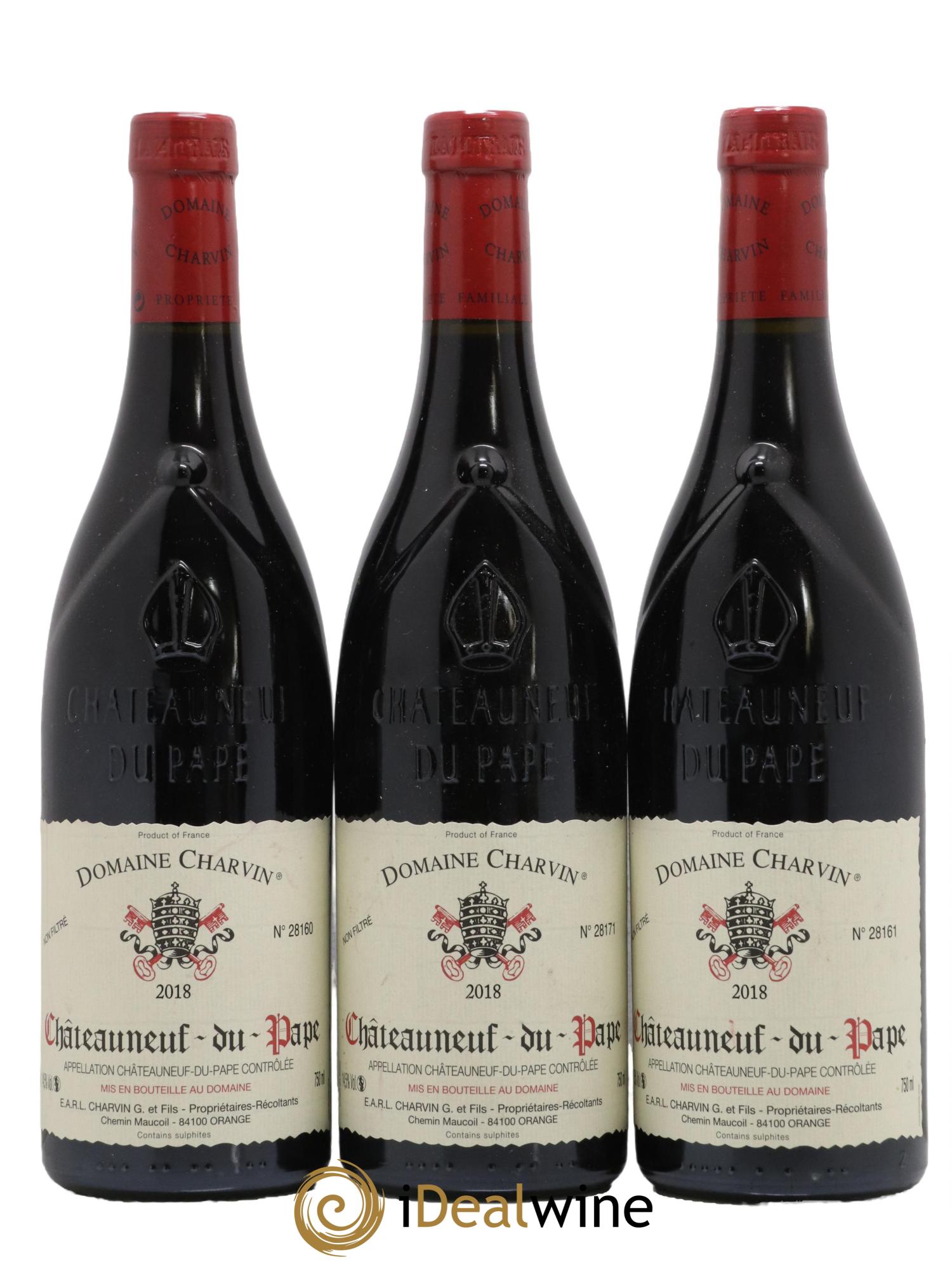 Châteauneuf-du-Pape Charvin (Domaine) 2018 - Lot de 3 bouteilles - 0