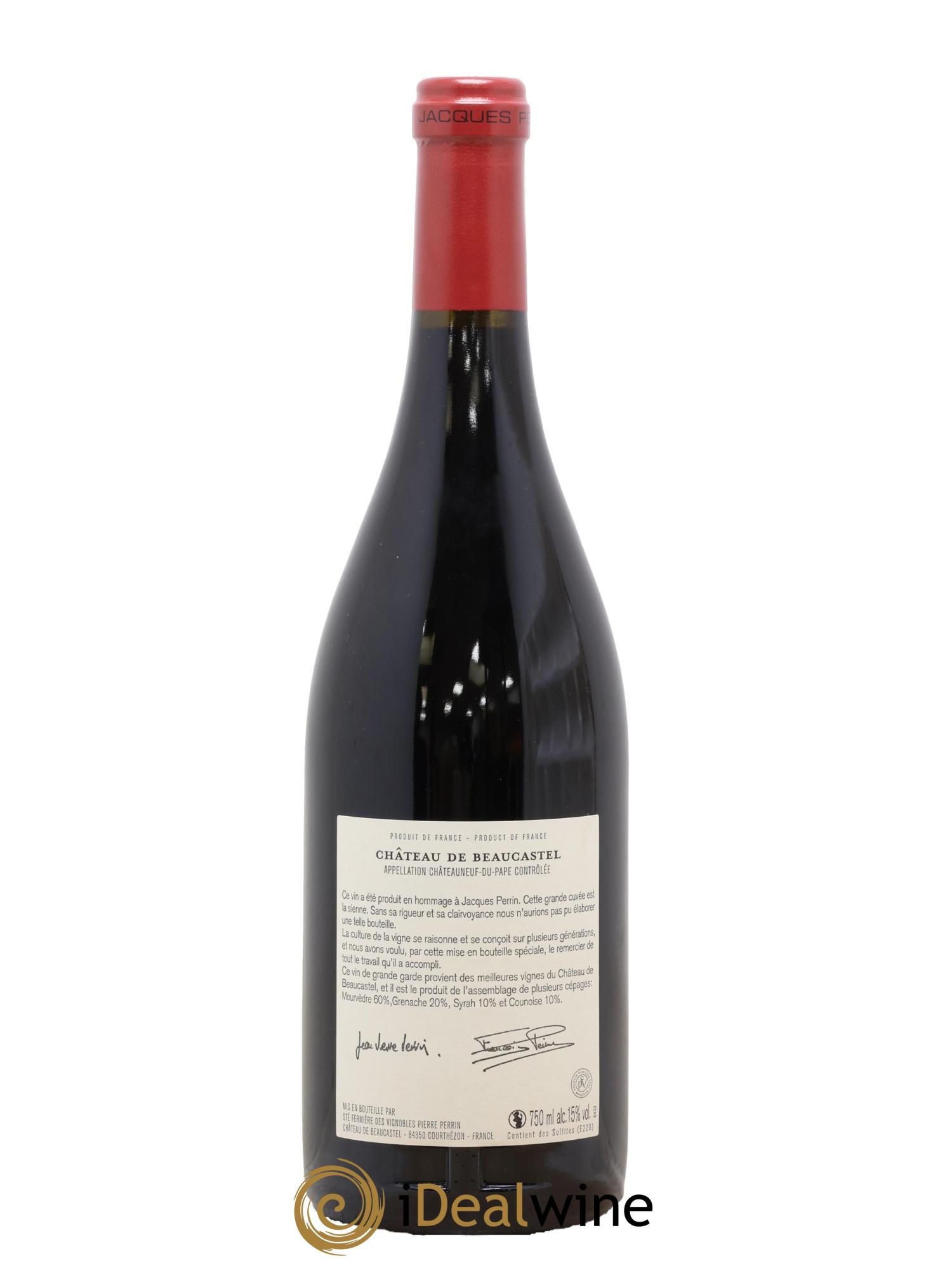 Châteauneuf-du-Pape Château de Beaucastel Hommage à Jacques Perrin Famille Perrin 2010 - Lotto di 1 bottiglia - 1