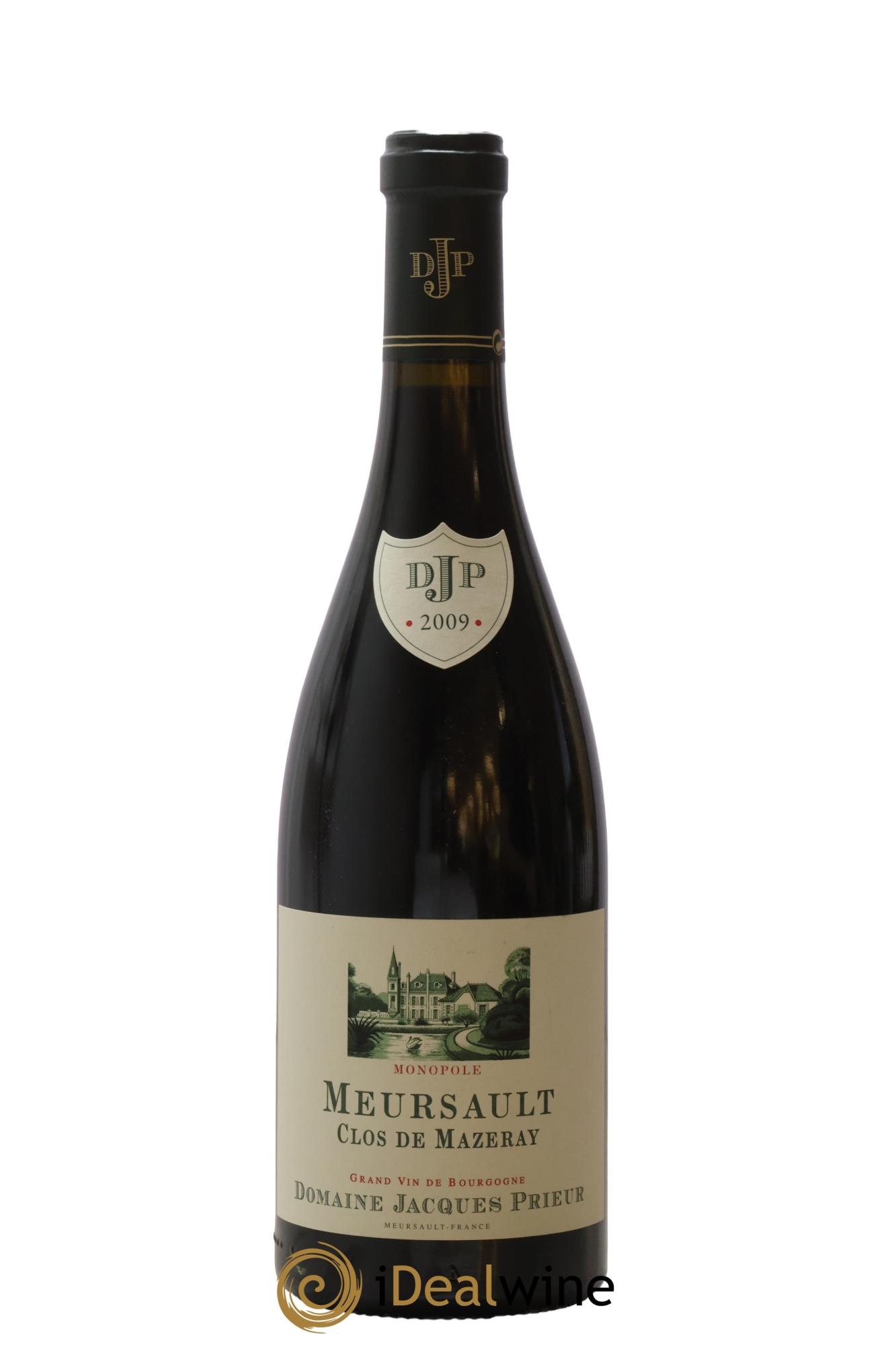 Meursault Clos de Mazeray Monopole Domaine Jacques Prieur 2009 - Lot of 1 bottle - 0