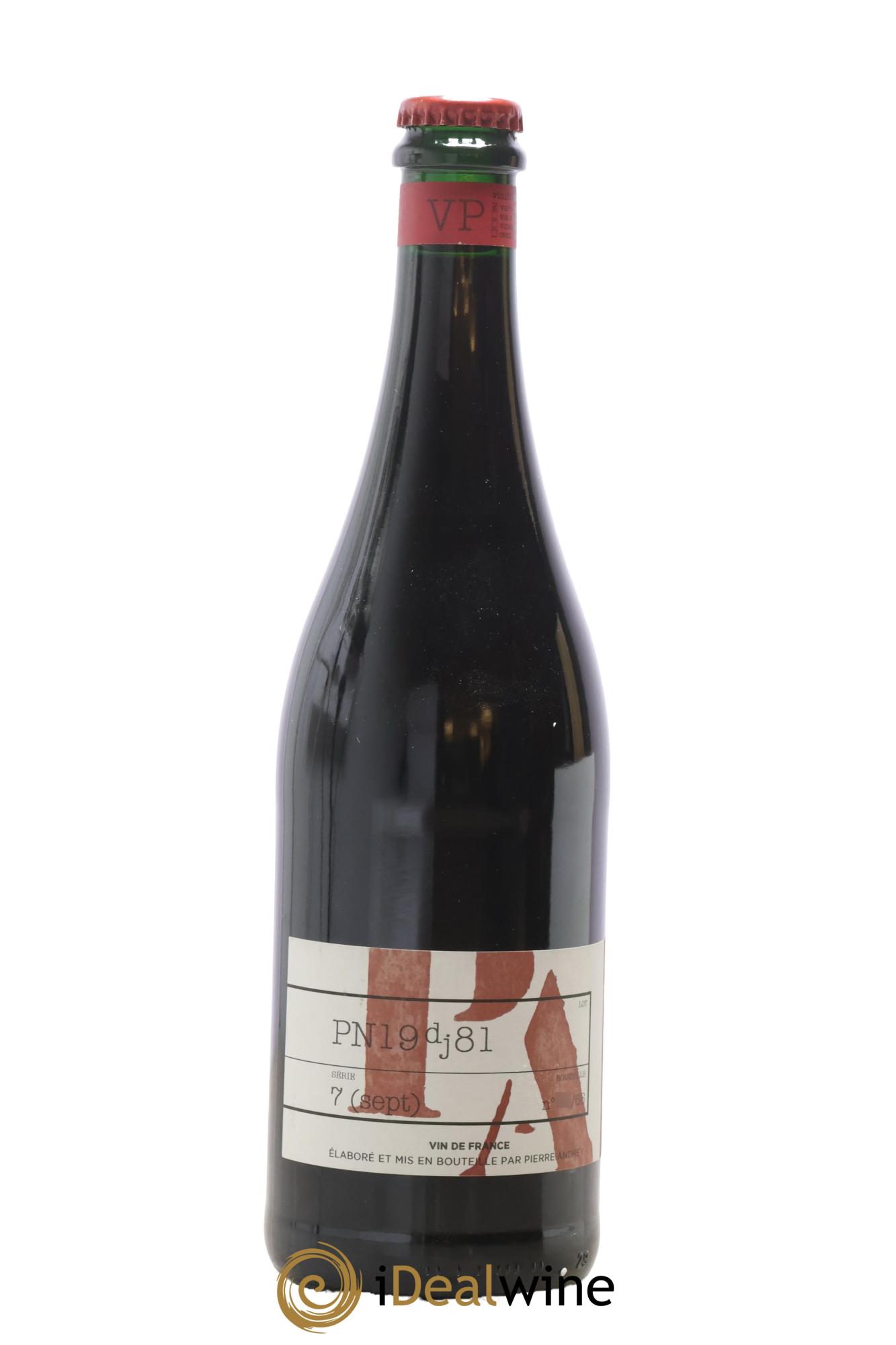 Vin de France Verba Pampinea Pinot Noir Florence Bouleaux et Pierre Andrey 2019 - Lot de 1 bouteille - 0