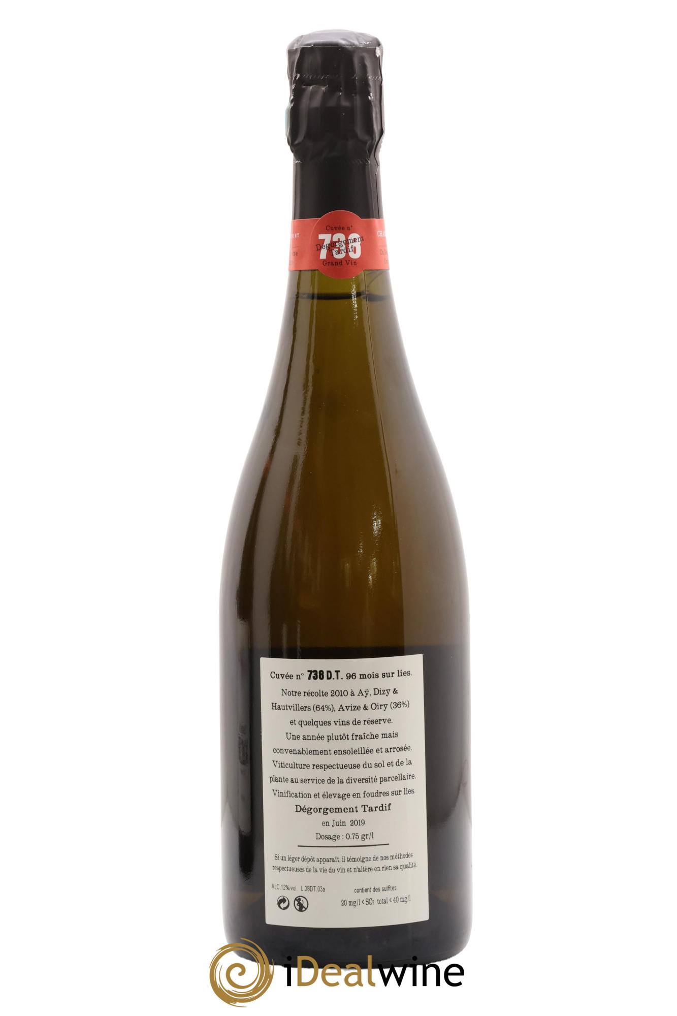 Cuvée 738 Dégorgement Tardif Extra-Brut Jacquesson - Posten von 1 Flasche - 1