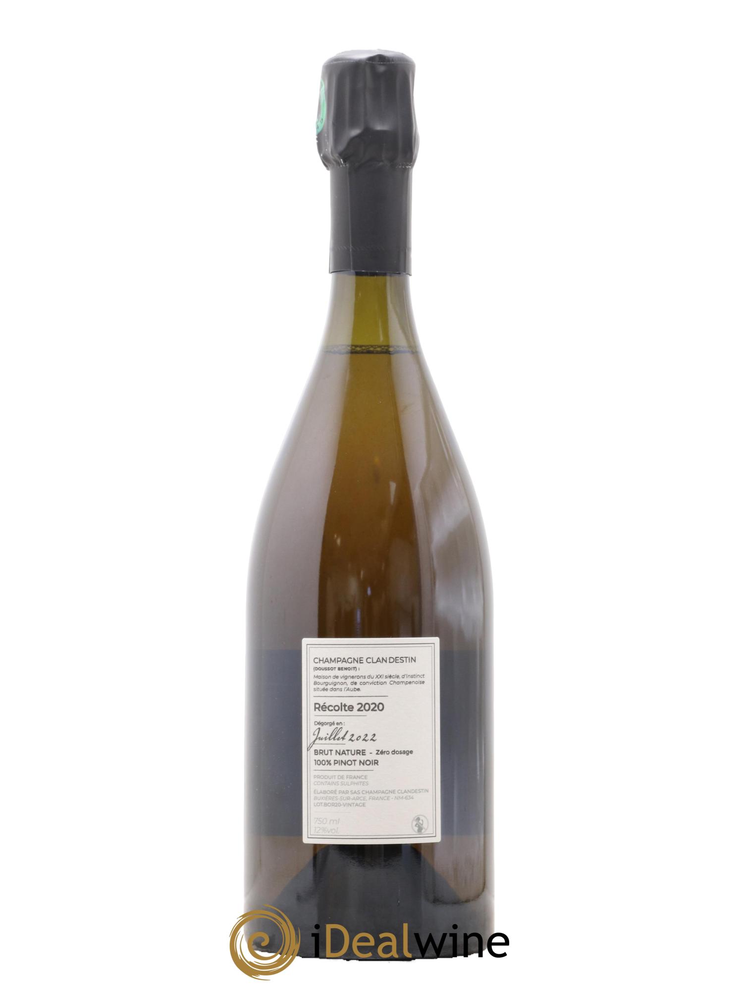 Boréal Brut Nature Clandestin 2020 - Lot de 1 bouteille - 1