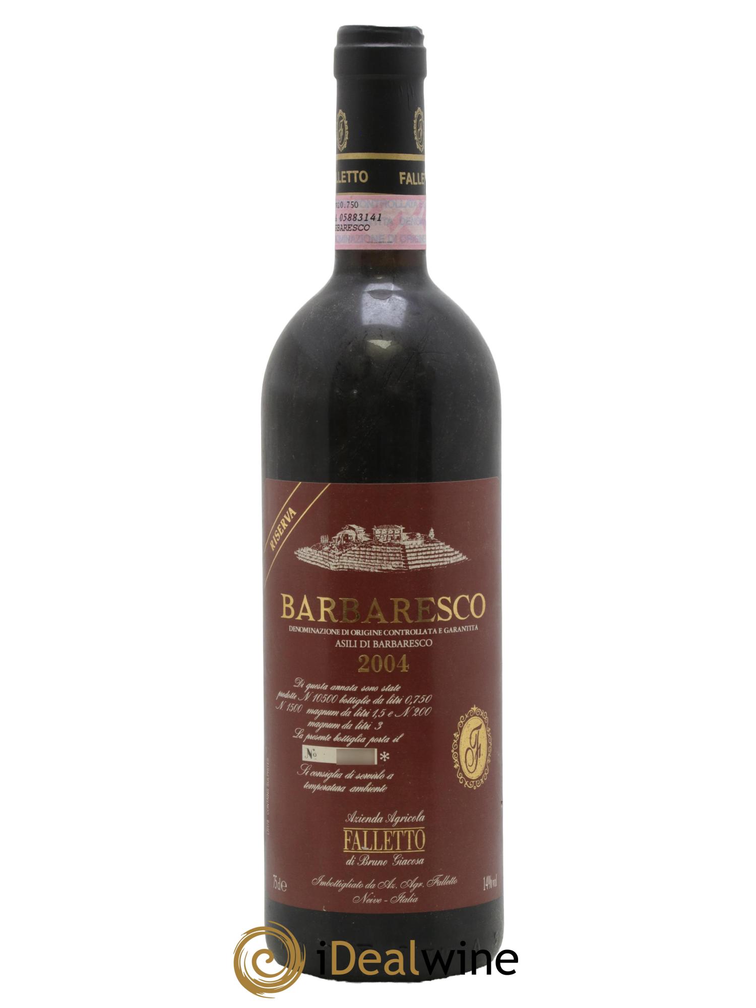 Barbaresco DOCG Asili Riserva Falletto - Bruno Giacosa 2004 - Lot of 1 bottle - 0
