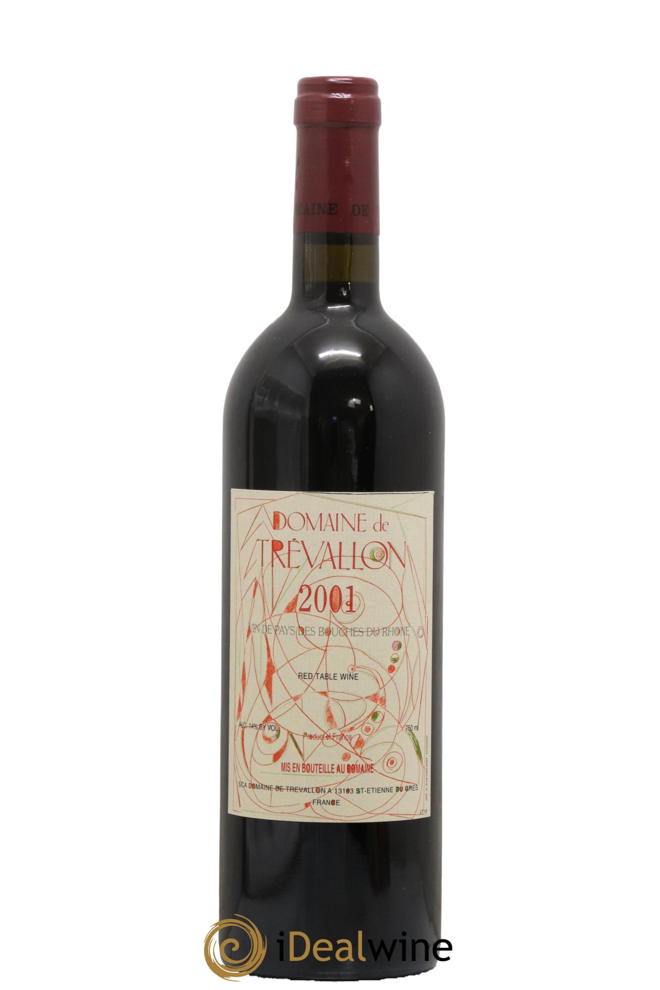 VDP Bouches du Rhône Trévallon (Domaine de) Eloi Dürrbach 2001 - Lot de 1 bouteille - 0