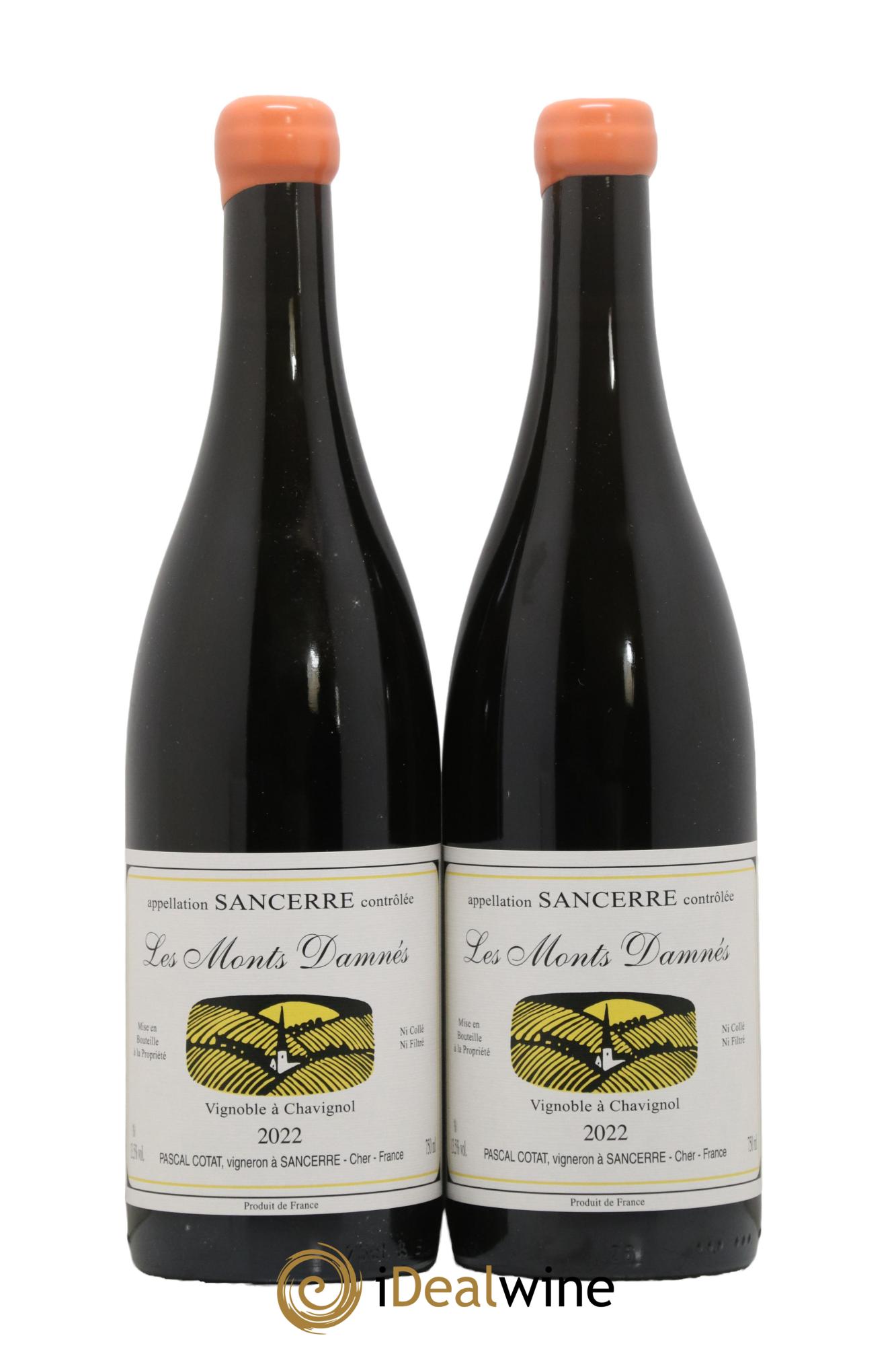 Sancerre Les Monts Damnés Pascal Cotat 2022 - Lot de 2 bouteilles - 0