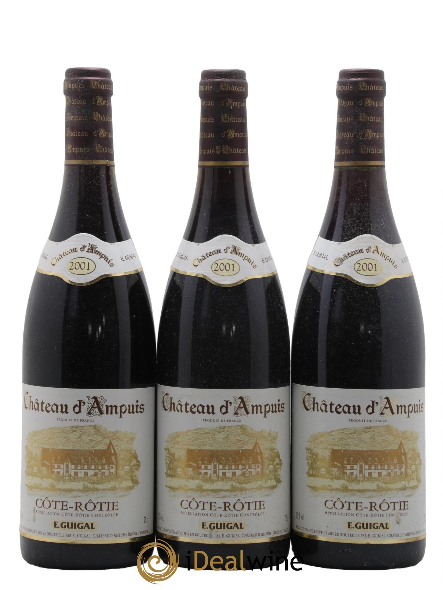Côte-Rôtie Château d'Ampuis Guigal 2001 - Lot of 6 bottles - 1