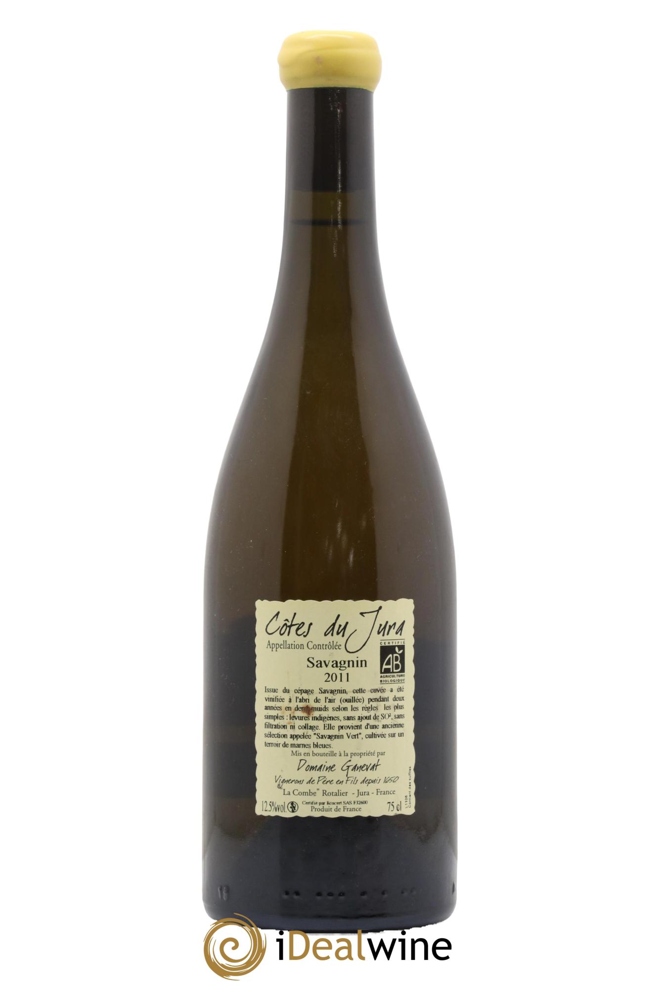 Côtes du Jura Les Chalasses Marnes Bleues Jean-François Ganevat (Domaine) 2011 - Lot of 1 bottle - 1