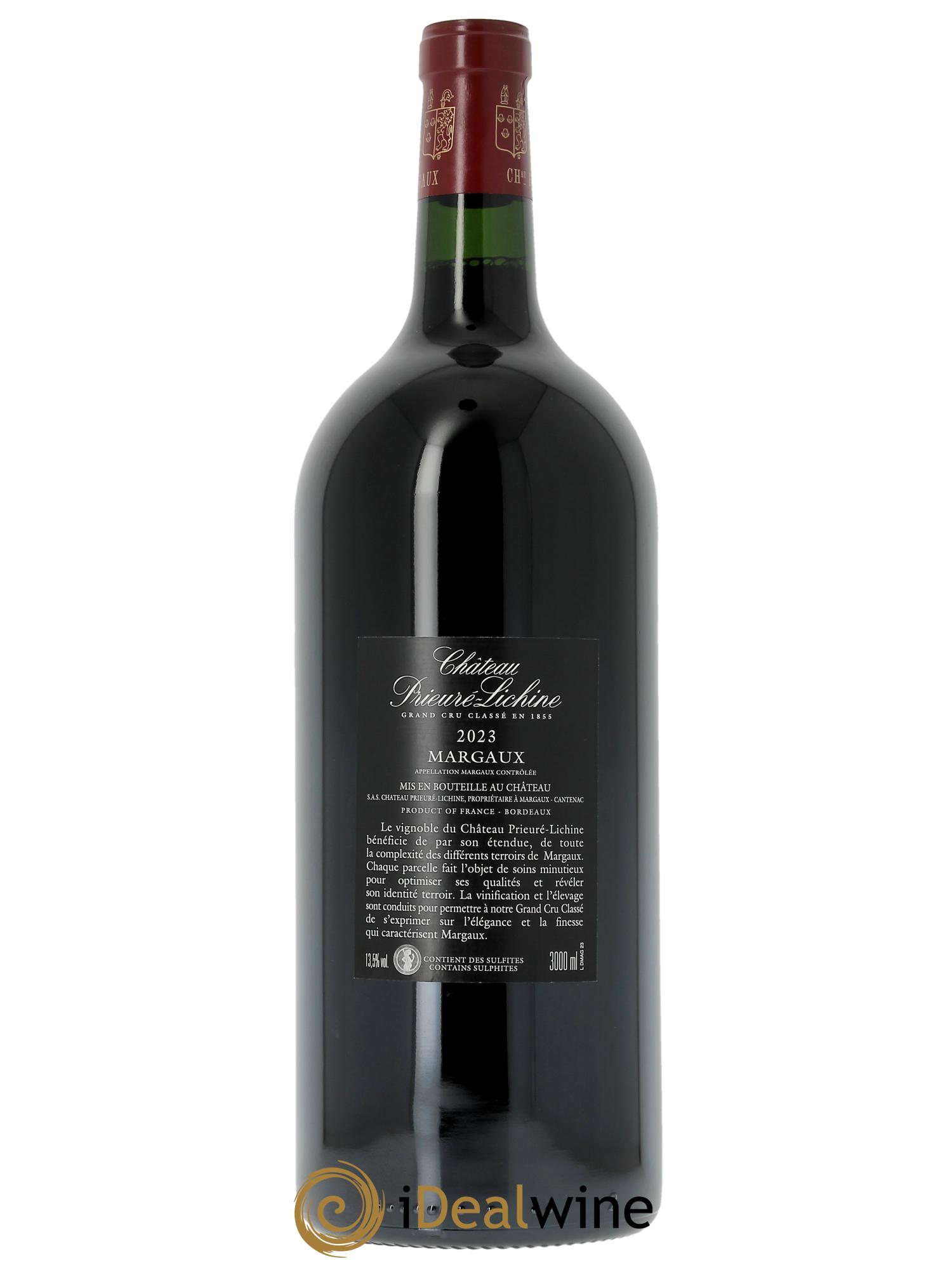 Château Prieuré Lichine 4ème Grand Cru Classé  2023 - Lotto di 1 jéroboam - 2