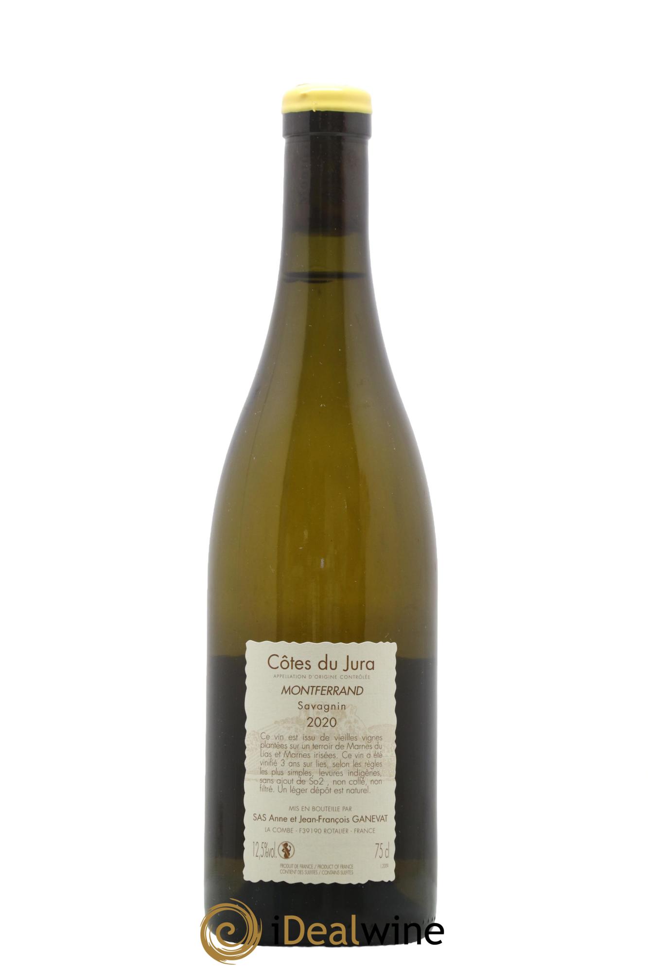 Côtes du Jura Montferrand savagnin Anne et Jean François Ganevat 2020 - Lotto di 1 bottiglia - 1