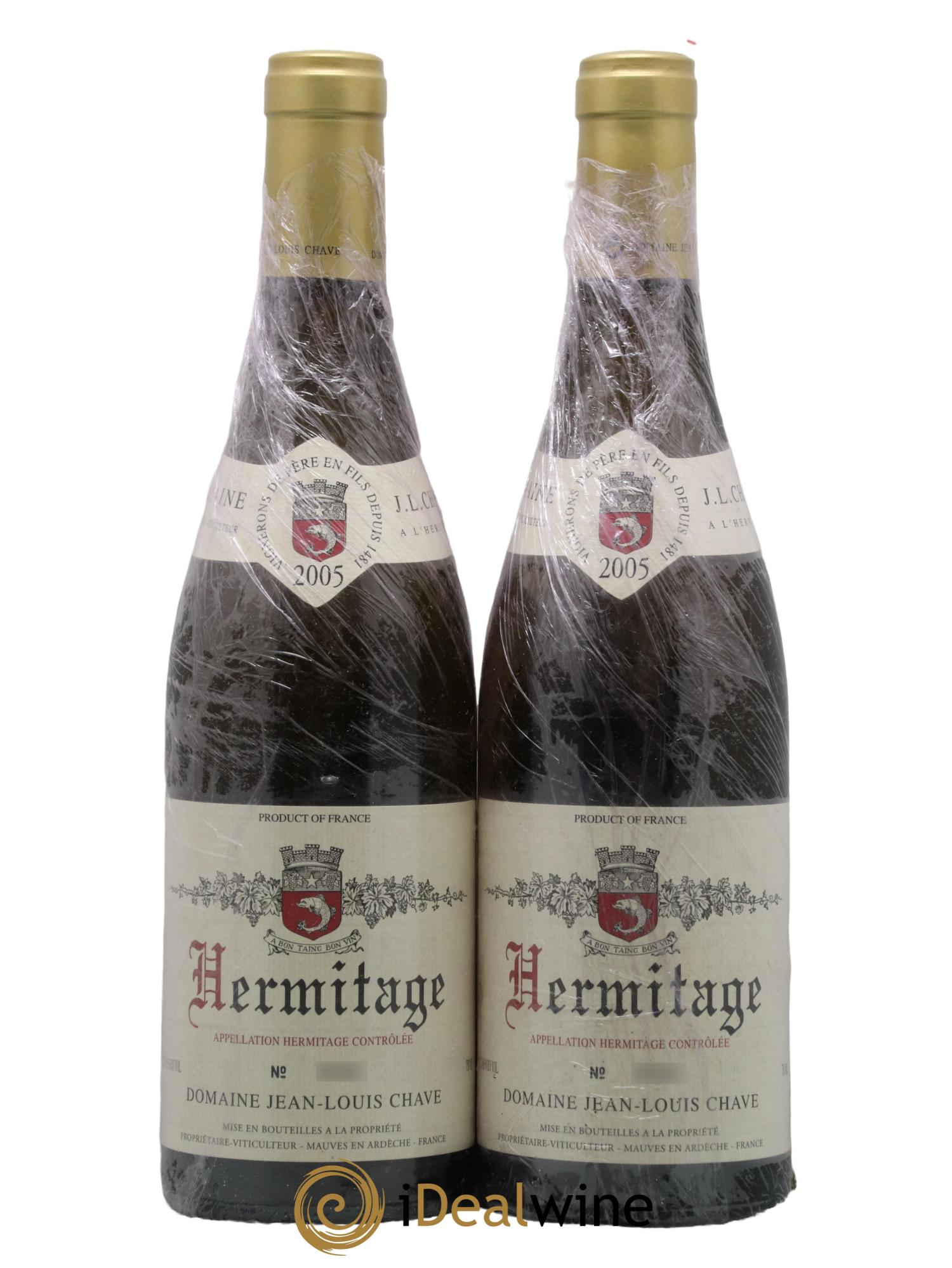 Hermitage Jean-Louis Chave 2005 - Lot de 2 bouteilles - 0