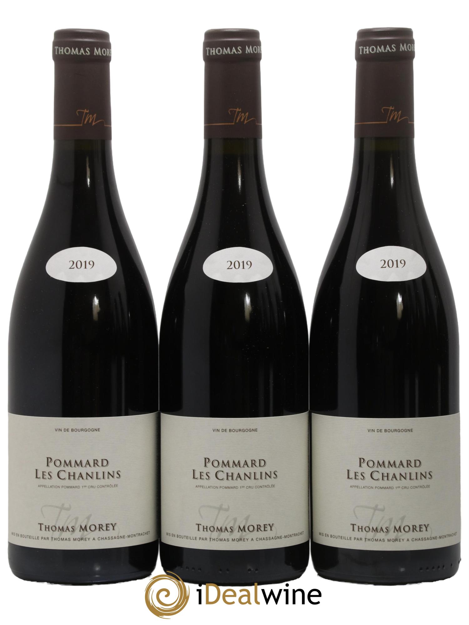 Pommard 1er Cru Les Chanlins Thomas Morey 2019 - Lot de 3 bouteilles - 0