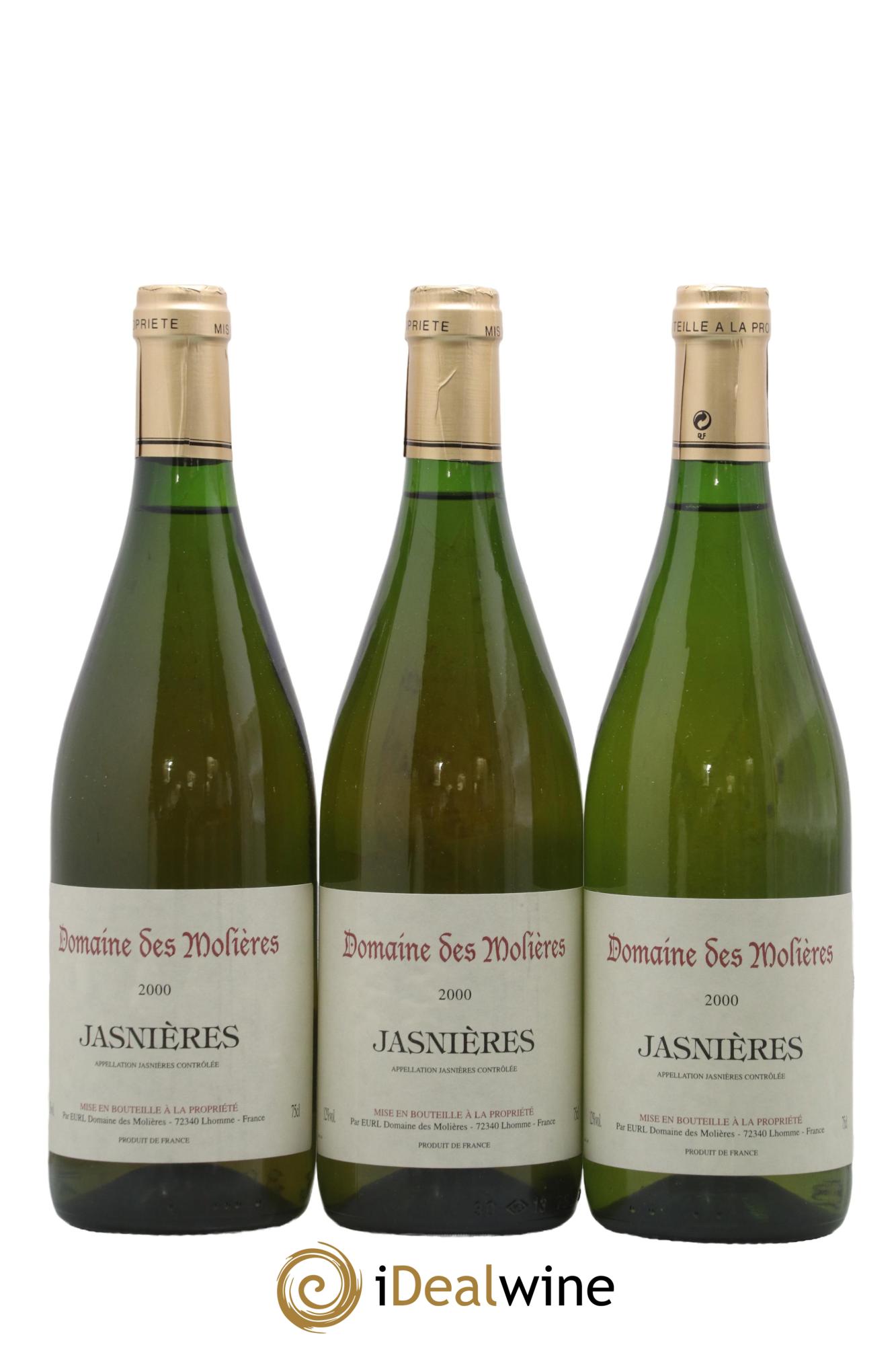 Jasnières Domaine des Molières 2000 - Lot de 3 bouteilles - 0