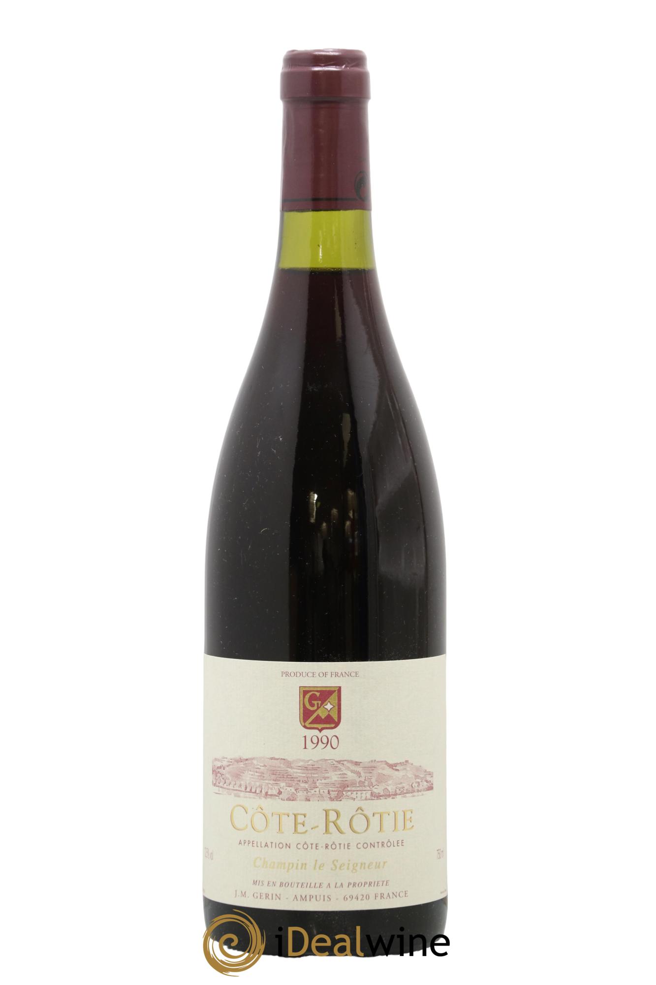 Côte-Rôtie Champin Le Seigneur Jean-Michel Gerin 1990 - Posten von 1 Flasche - 0