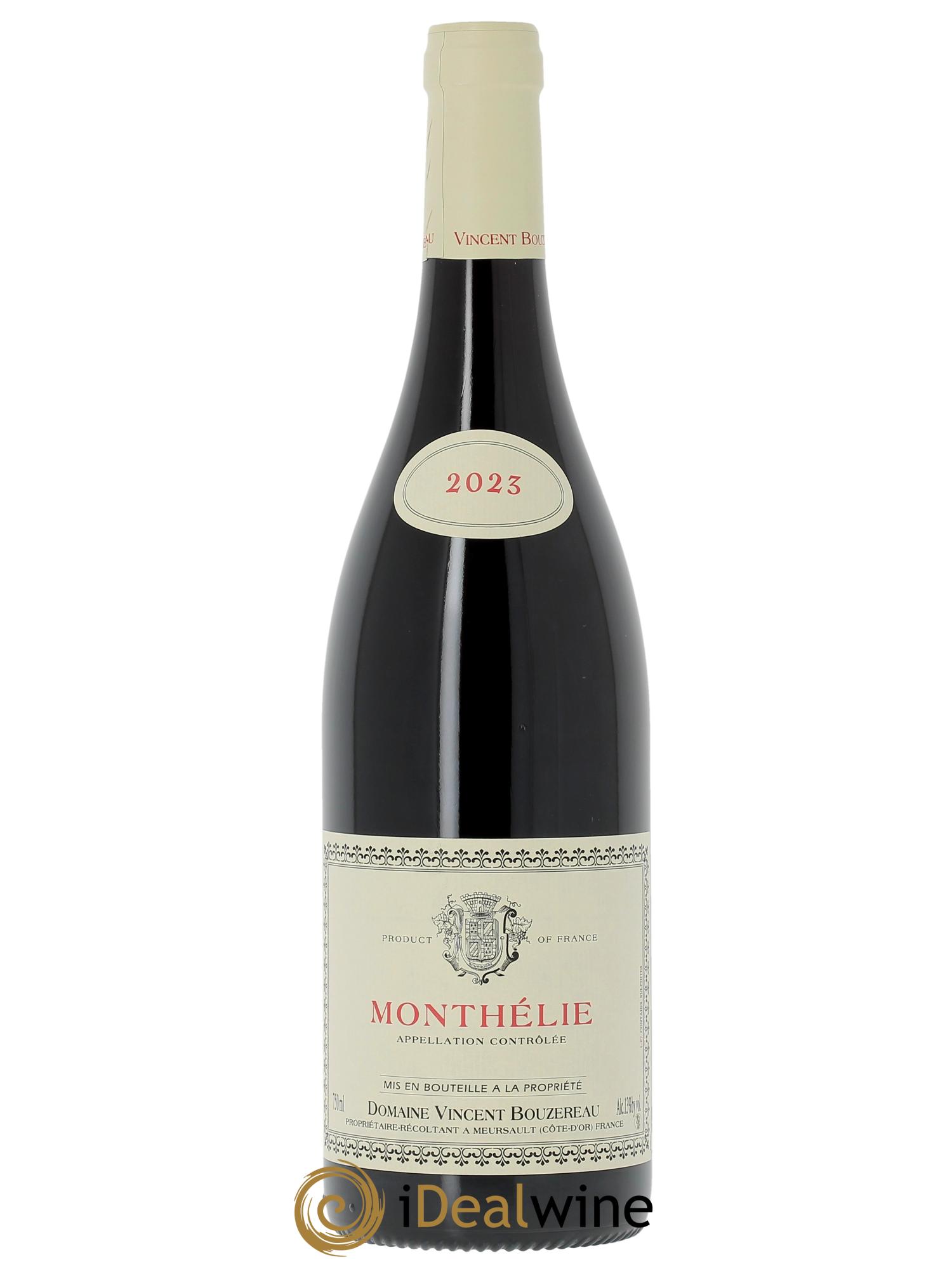 Monthélie Vincent Bouzereau (Domaine)  2023 - Lot de 1 bouteille - 0