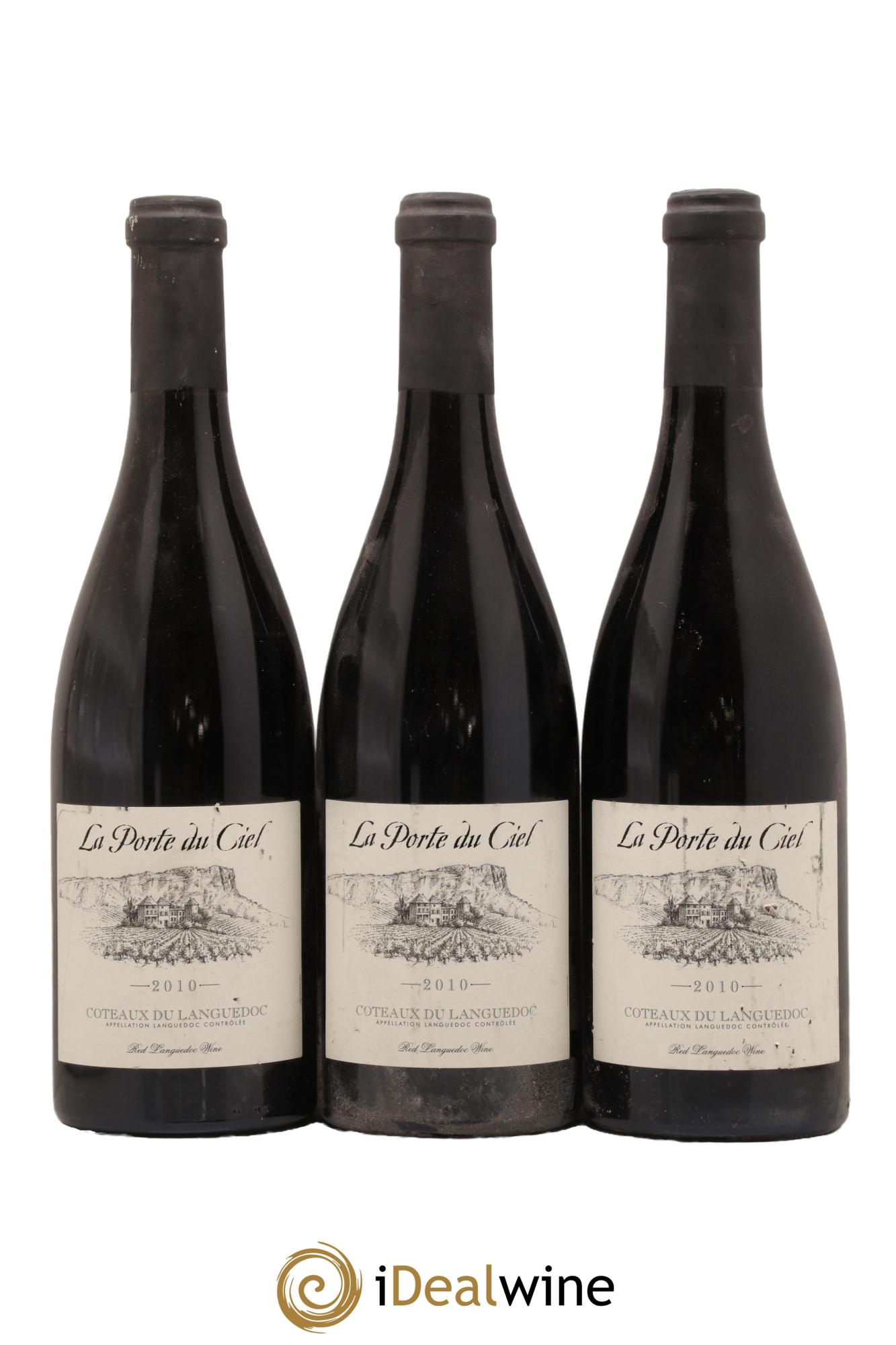 La Clape Château de La Négly La Porte du Ciel Jean Paux-Rosset 2010 - Posten von 3 Flaschen - 0