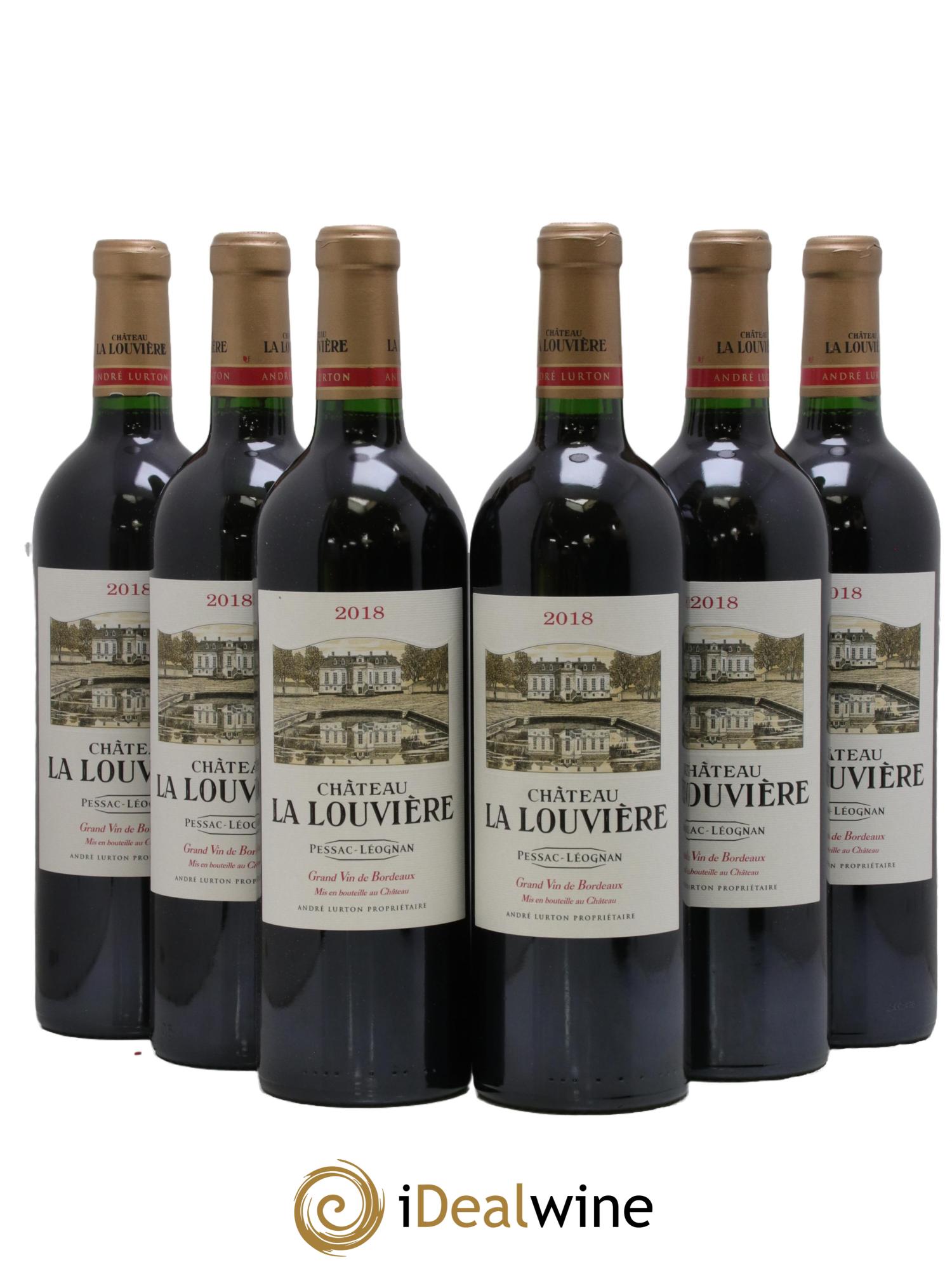 Château la Louvière 2018 - Lot de 6 bouteilles - 0