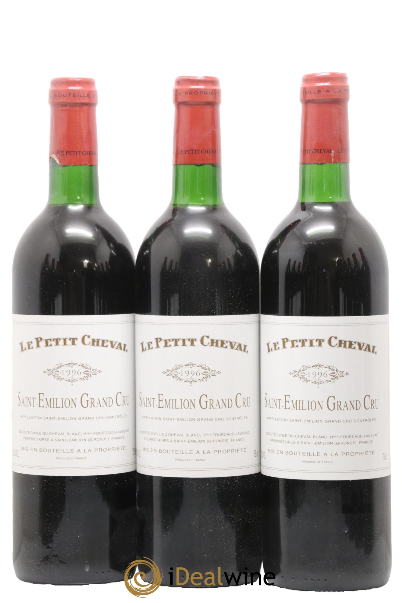 Le Petit Cheval Second Vin 1996 - Lot de 12 bouteilles - 1