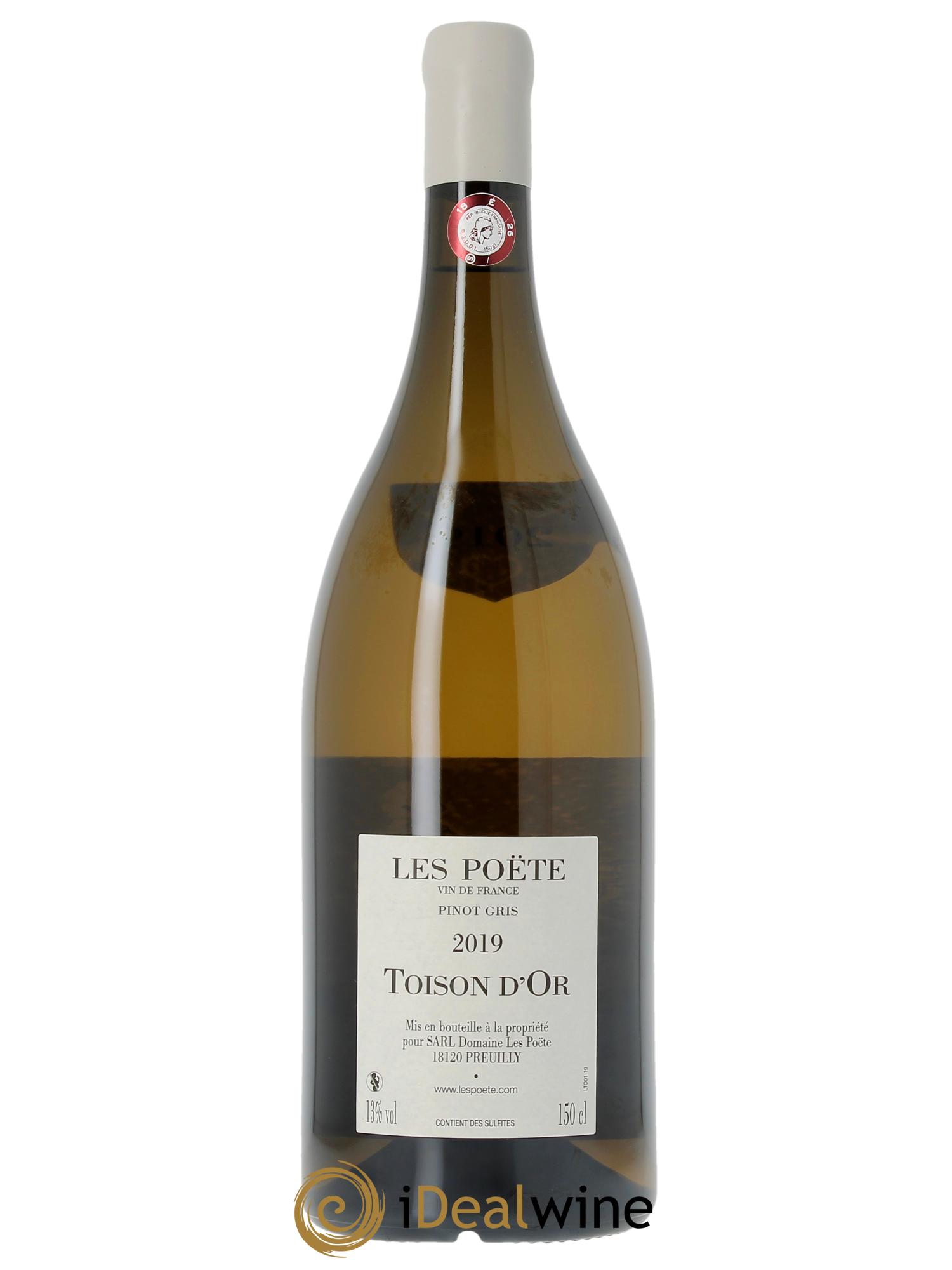 Vin de France (anciennement Reuilly) Toison d'Or Les Poëte 2019 - Lot de 1 magnum - 1
